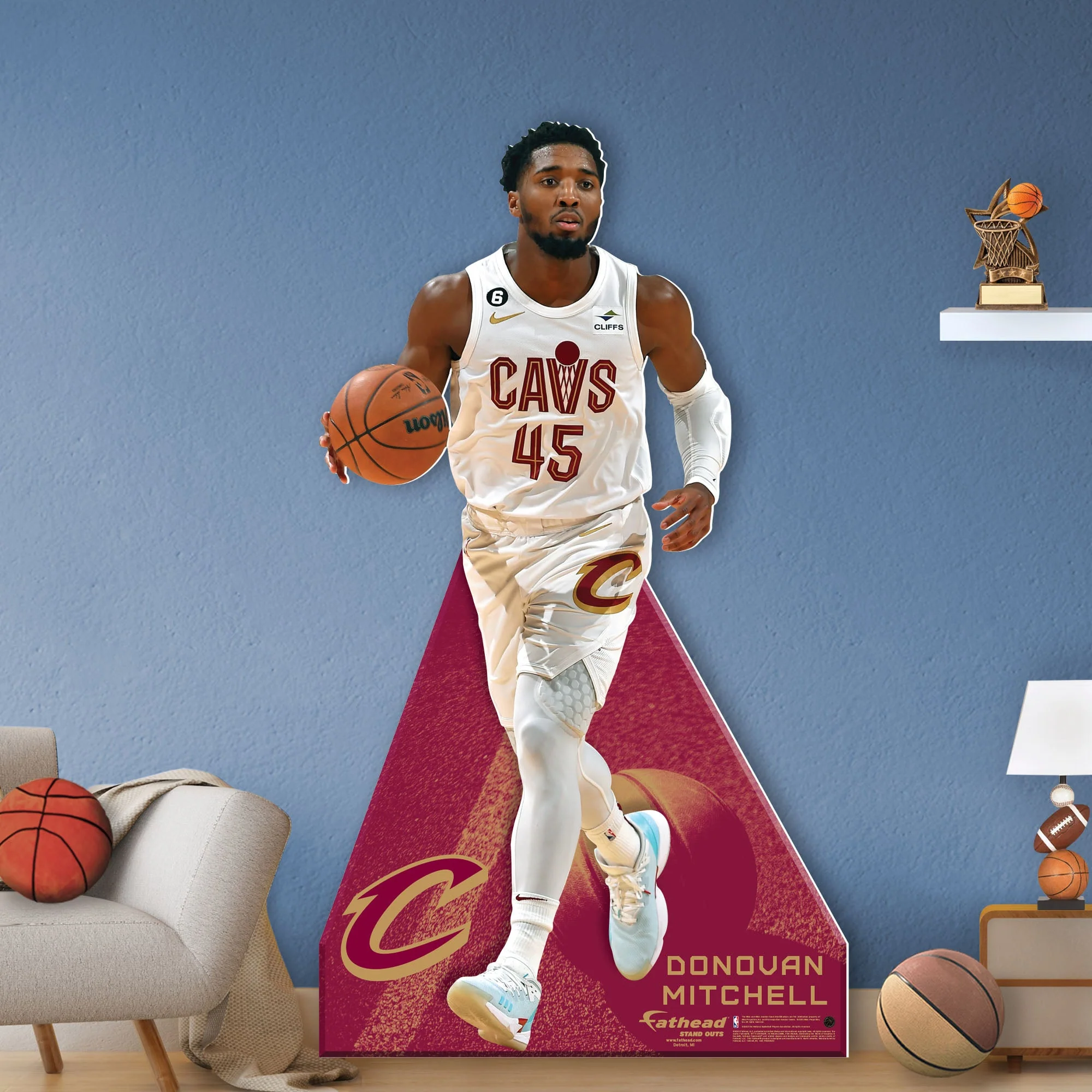 Donovan Mitchell - Life-Size Stand Out - Official NBA - Cleveland Cavaliers - Foam Core Cutout - Image 2