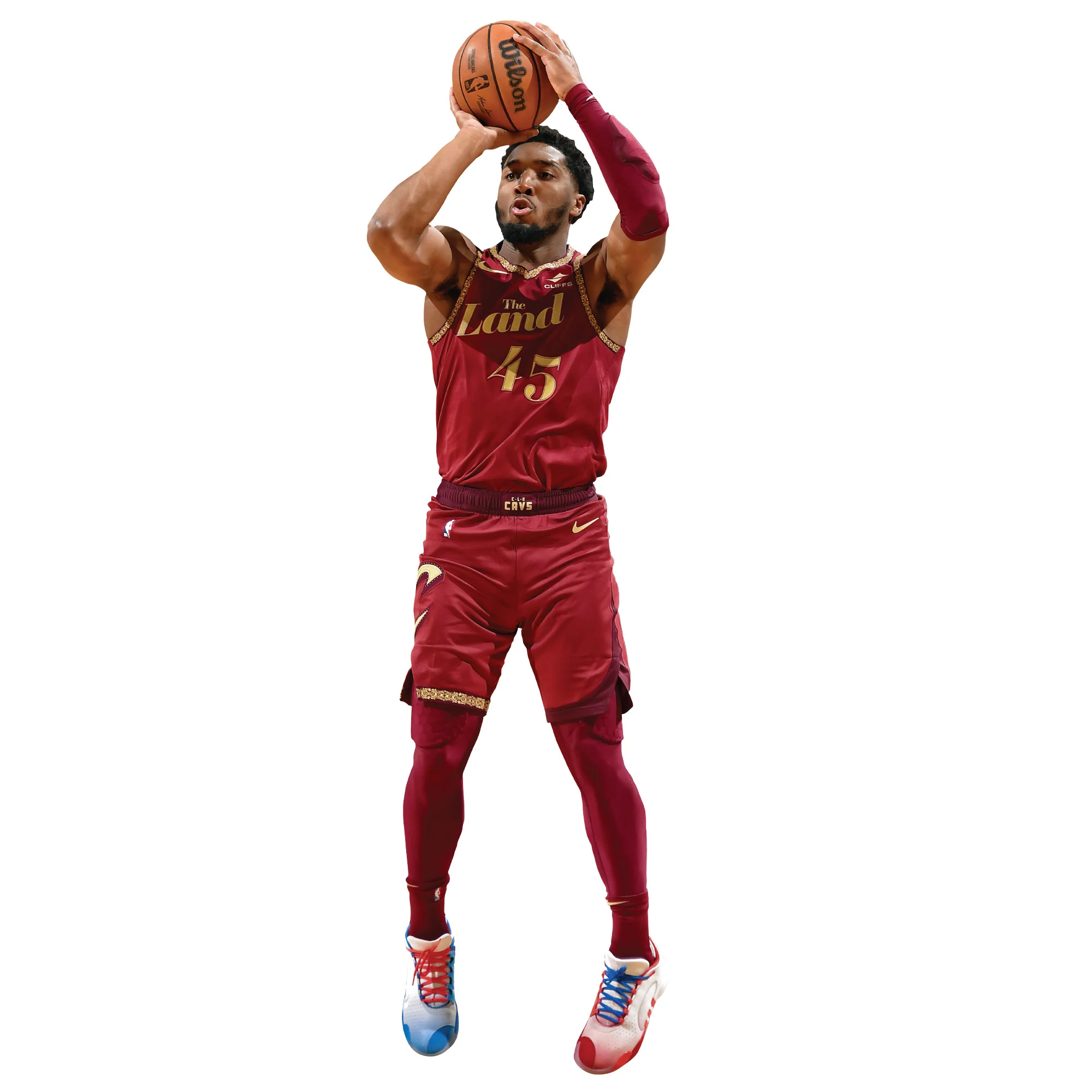Donovan Mitchell Shooting - RealBig Collection - Official NBA - Cleveland Cavaliers - Reusable Vinyl Wall Decals - Image 5