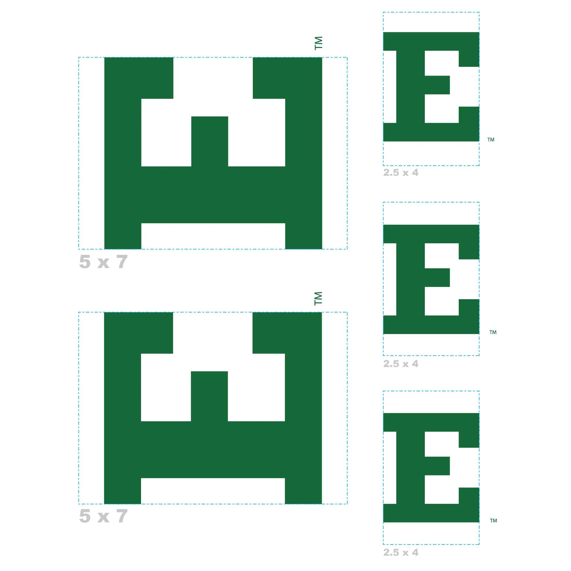 Eastern Michigan Eagles - 5 Logo Minis (Mixed Sizes) - Official NCAA - Reusable Vinyl Decals - Image 3