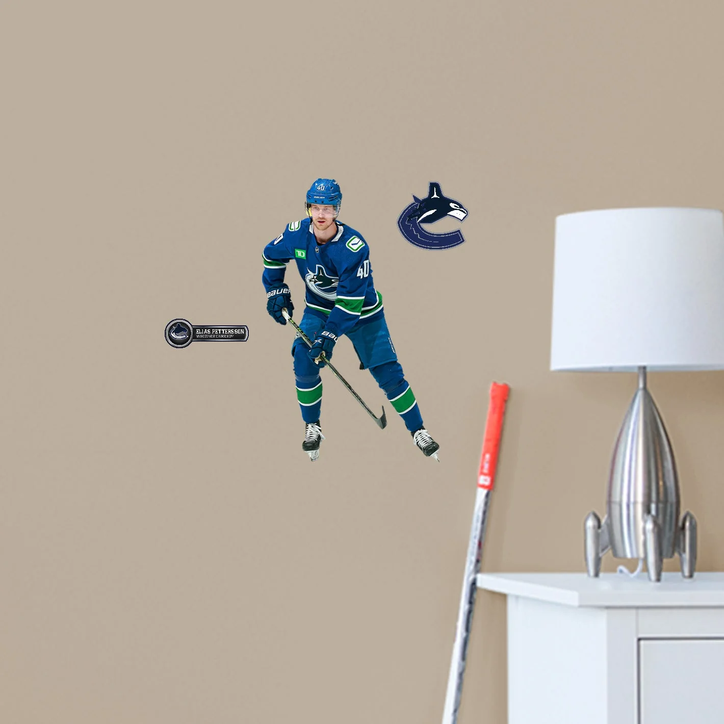 Elias Pettersson - RealBig Collection - Official NHL - Vancouver Canucks - Reusable Vinyl Wall Decals #3 - Image 7