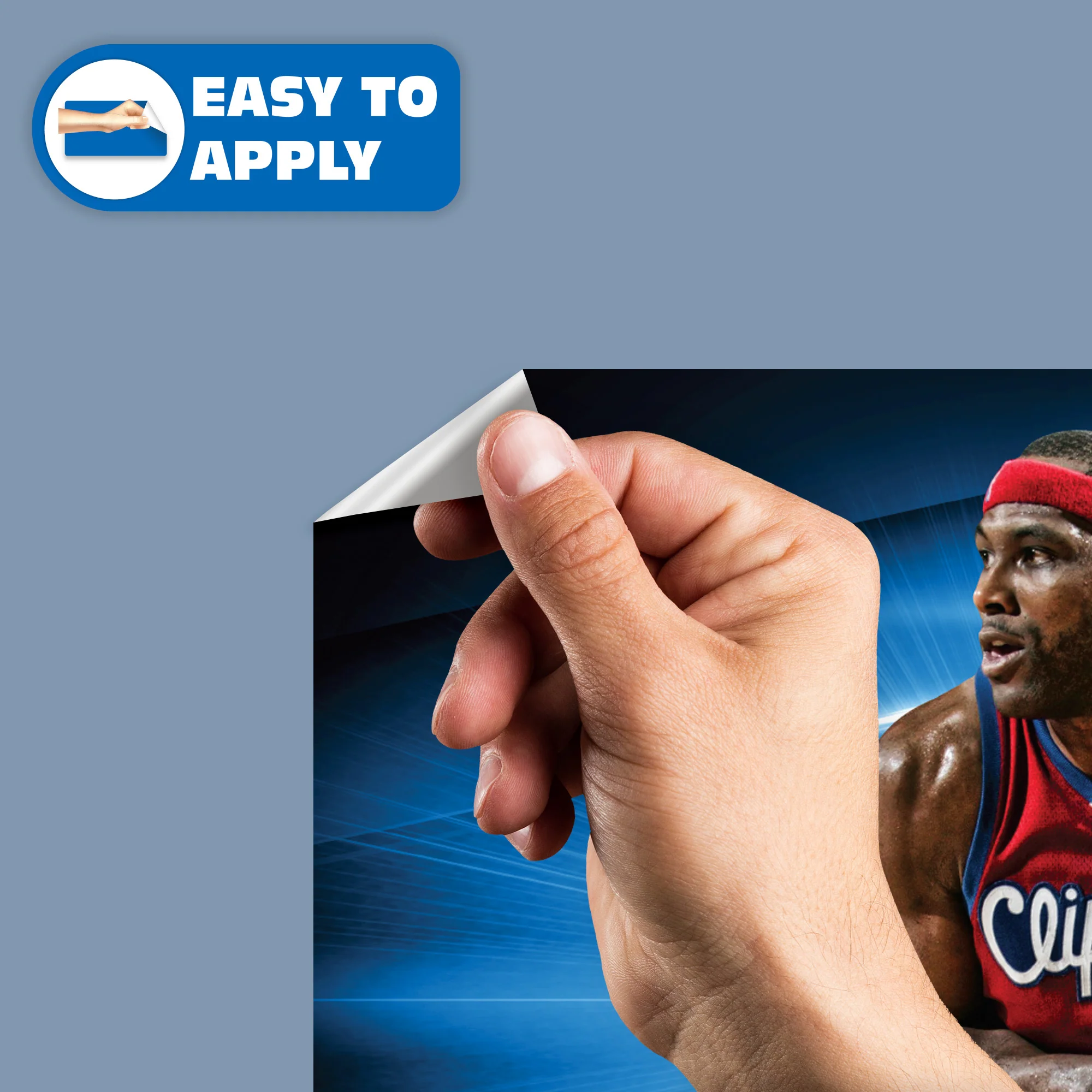 Elton Brand Legend - RealBig Collection - Official NBA - Los Angeles Clippers - Reusable Vinyl Wall Decals - Image 4