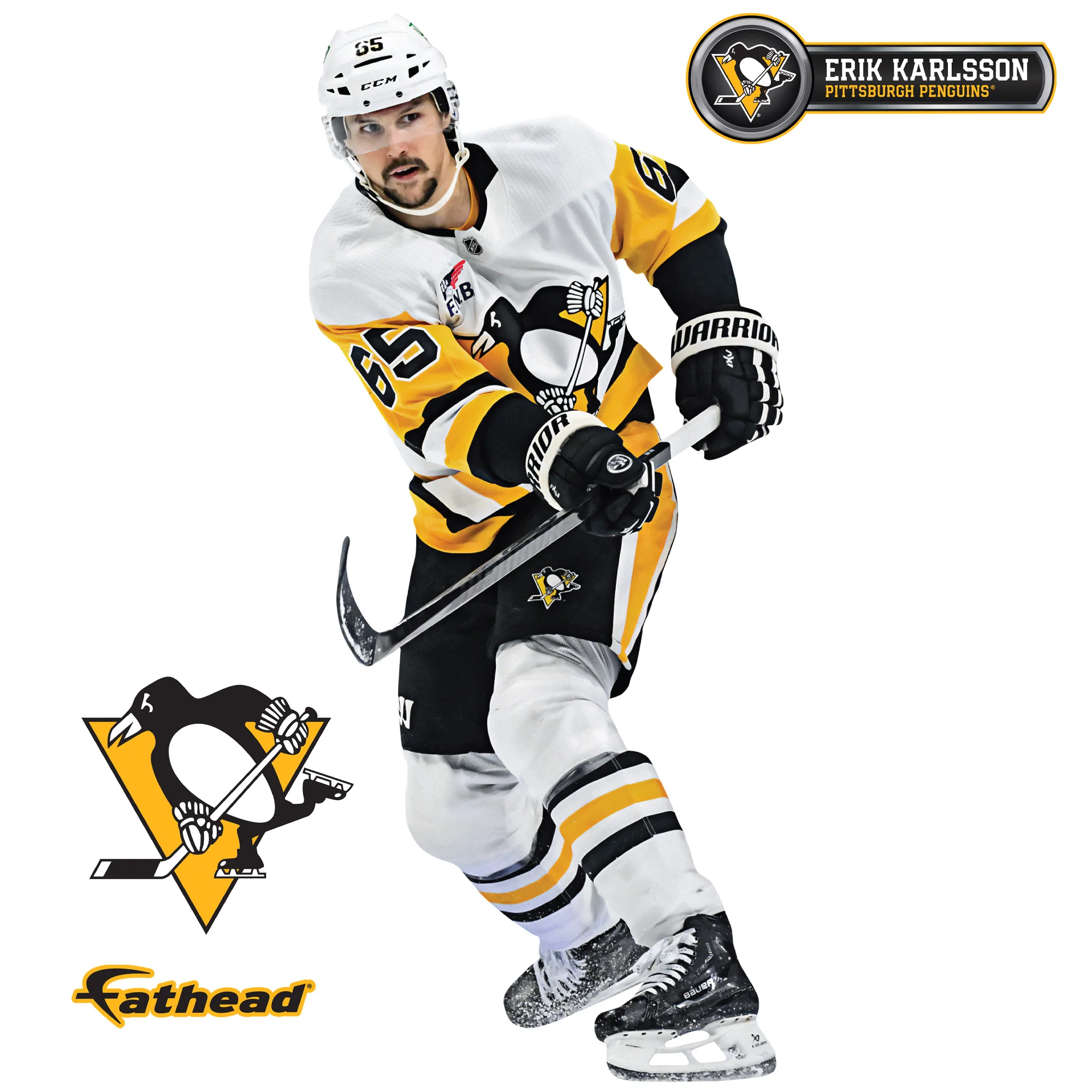 Erik Karlsson - RealBig Collection - Official NHL - Pittsburgh Penguins - Reusable Vinyl Wall Decals - Image 7