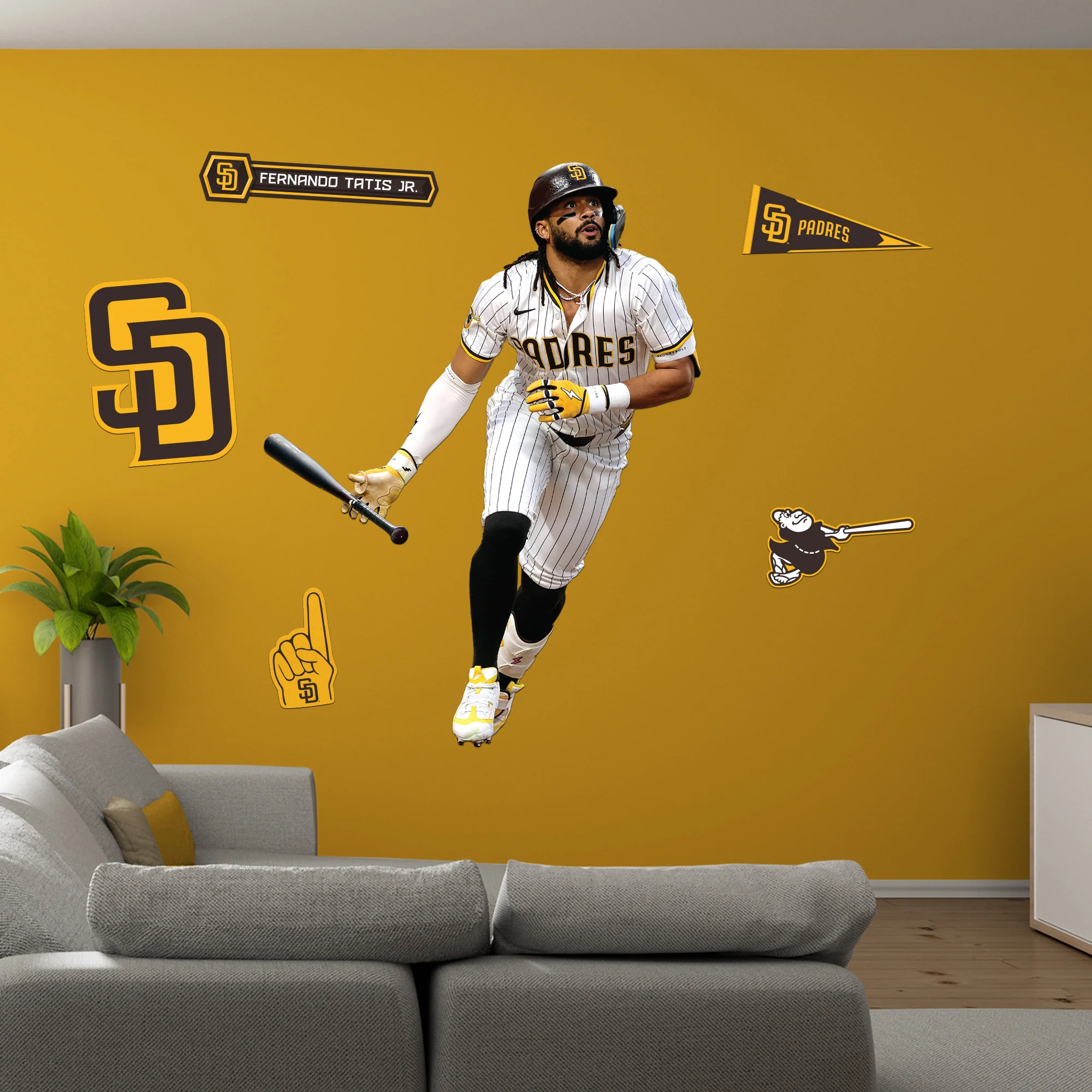Fernando Tatis Jr. - RealBig Collection - Official MLB - San Diego Padres - Reusable Vinyl Wall Decals - Image 3