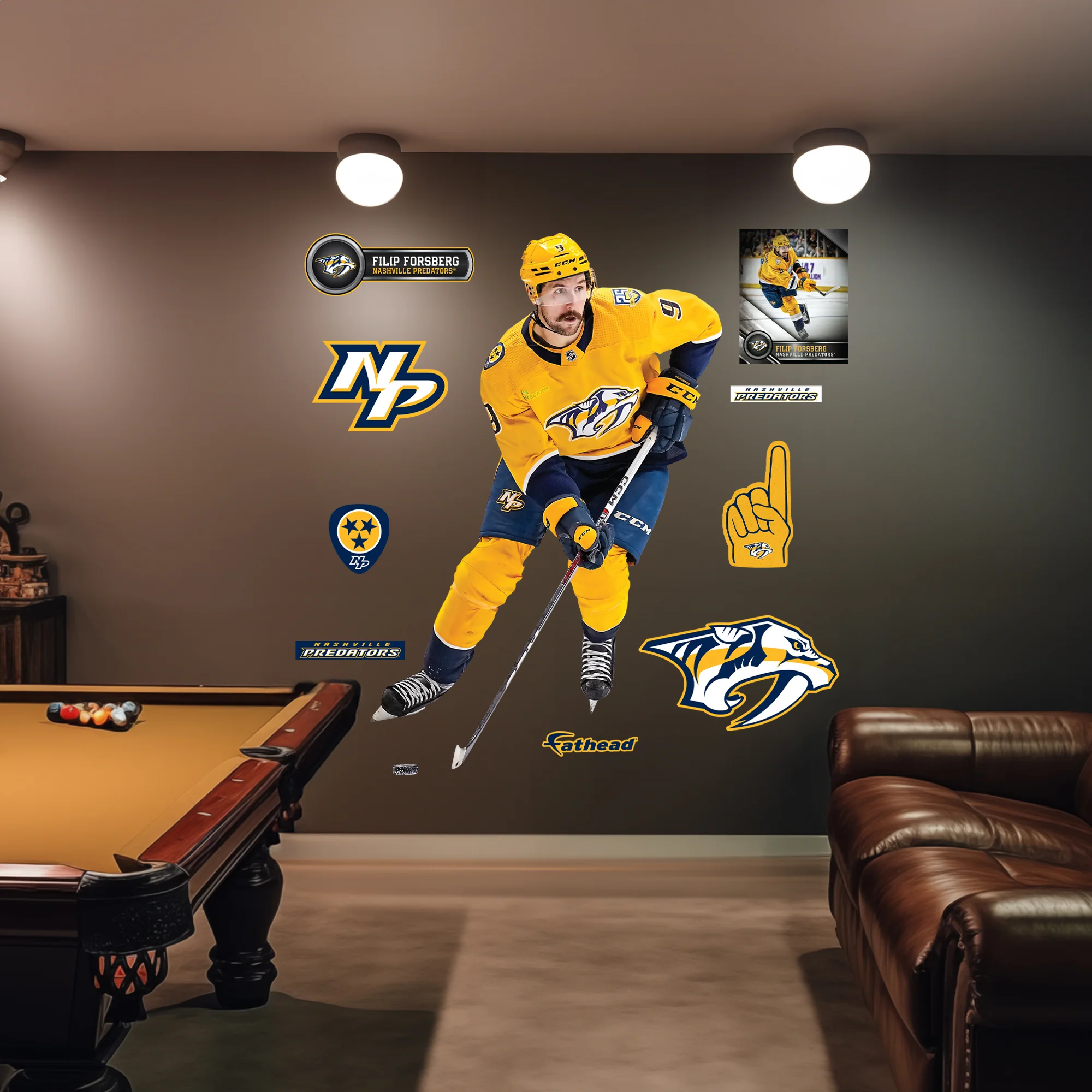 Filip Forsberg - RealBig Collection - Official NHL - Nashville Predators - Reusable Vinyl Wall Decals #2 - Image 3
