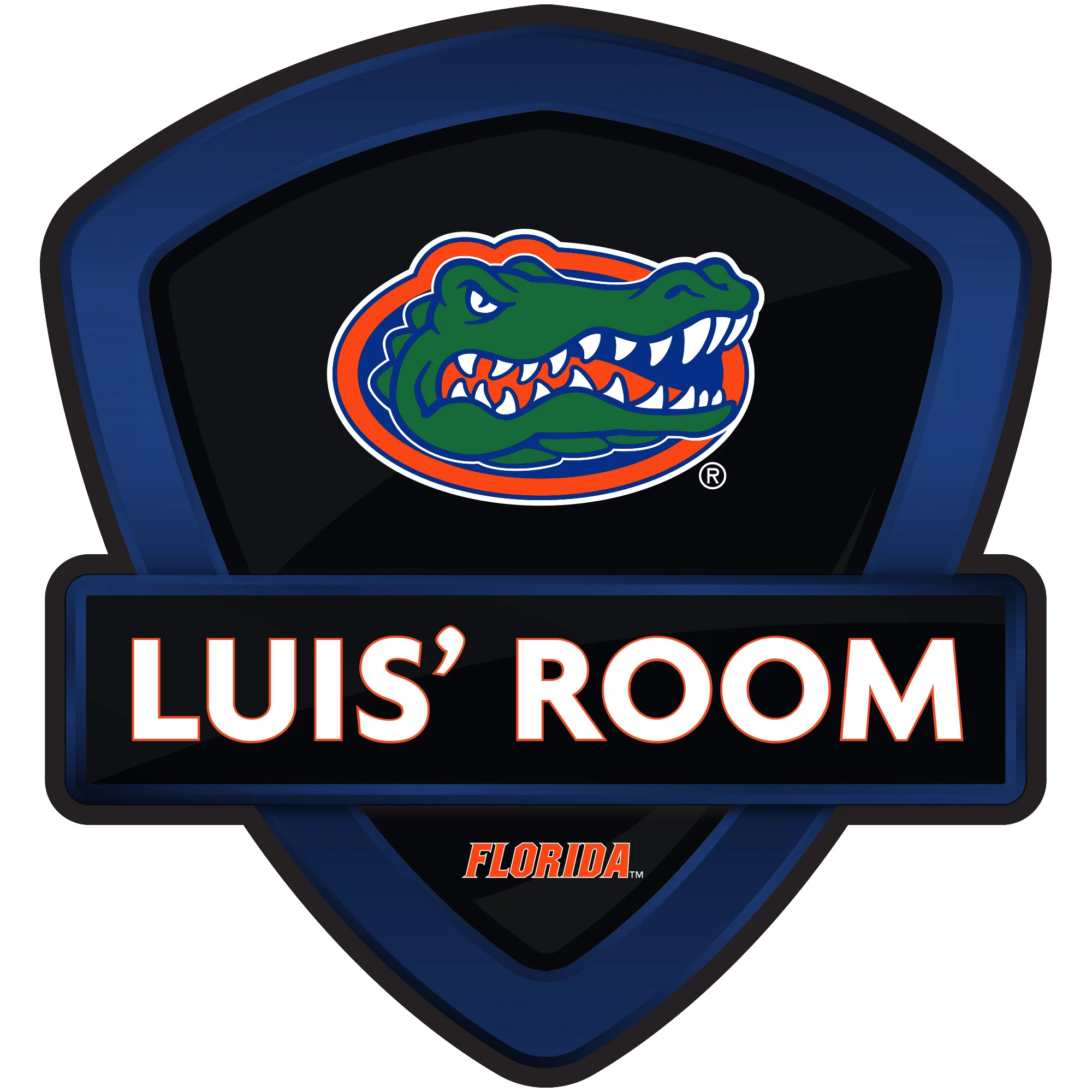 Florida Gators - Badge - With Personalized Name - Official NCAA - Vinyl Transfer Decal - Image 2