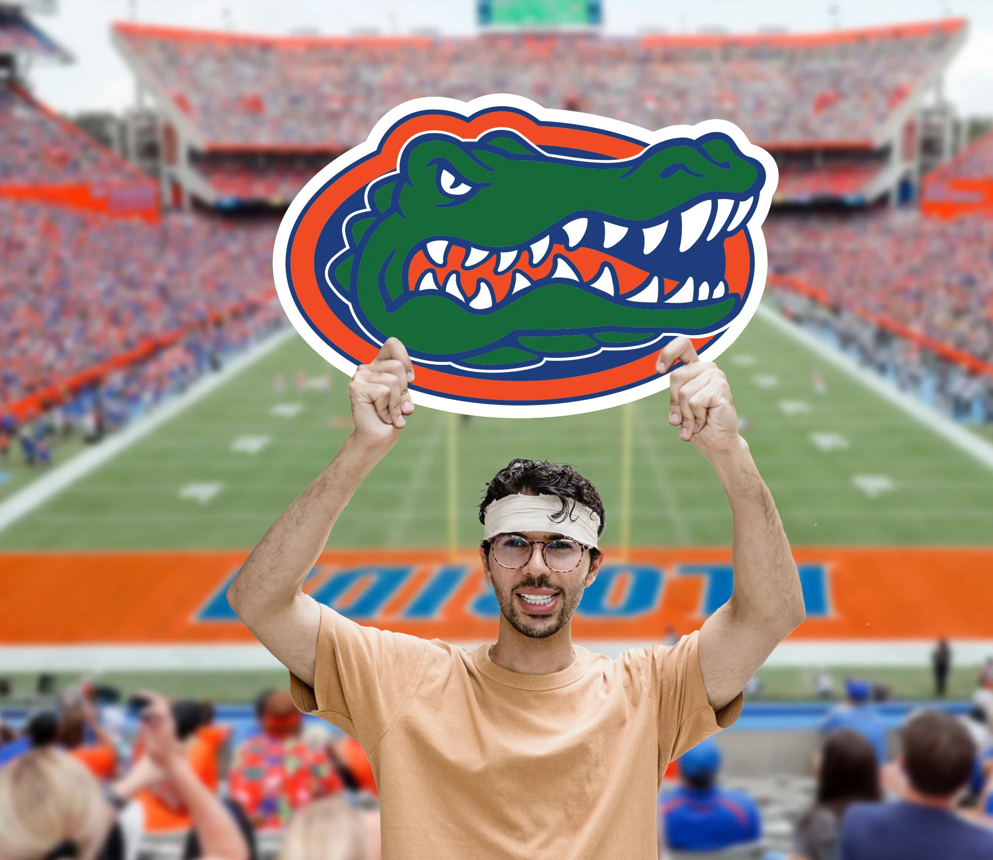 Florida Gators Logo - Big Head - Official NCAA - Foam Core Cutout