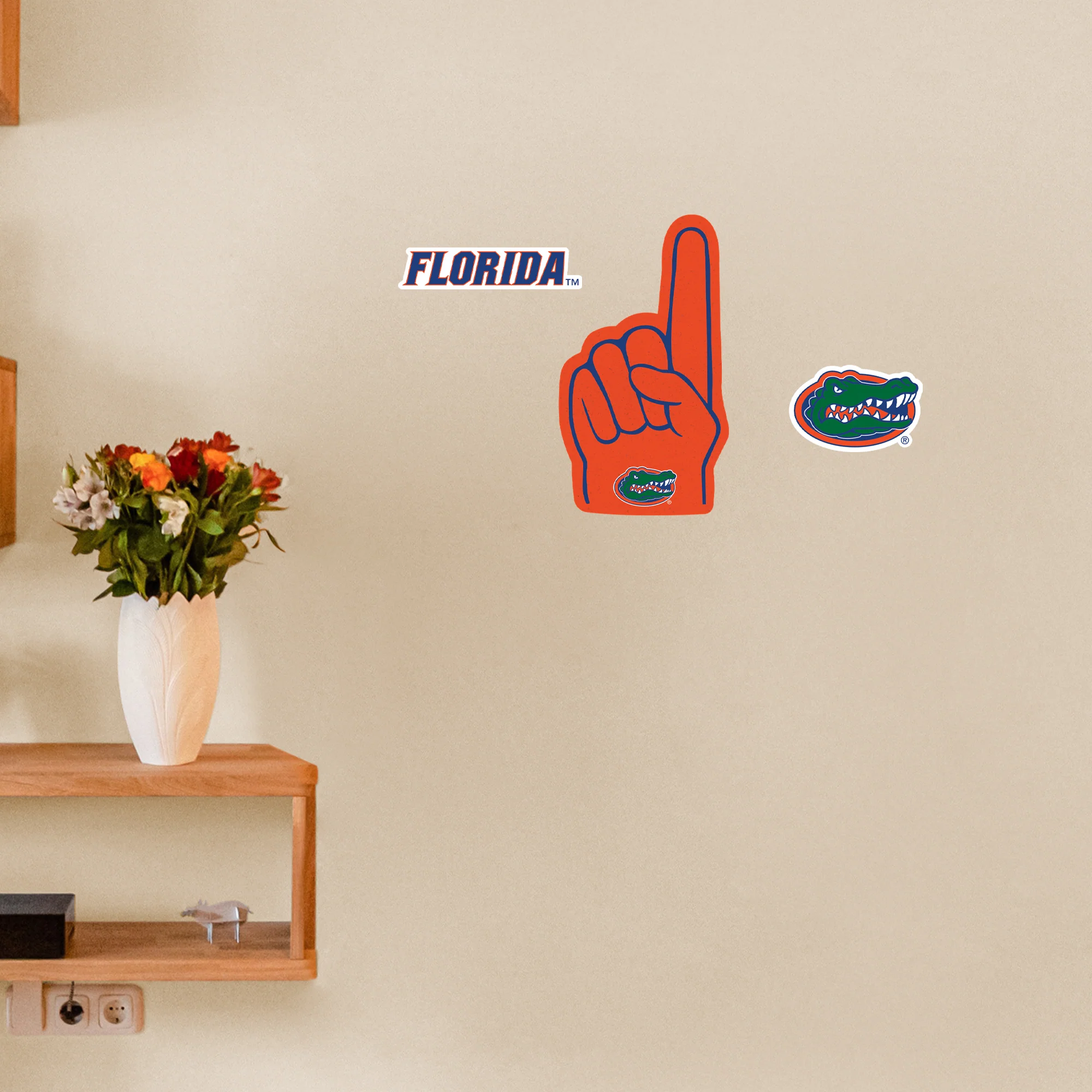 Florida Gators - RealBig Foam Finger Collection - Official NCAA - Reusable Vinyl Wall Decals - Image 8