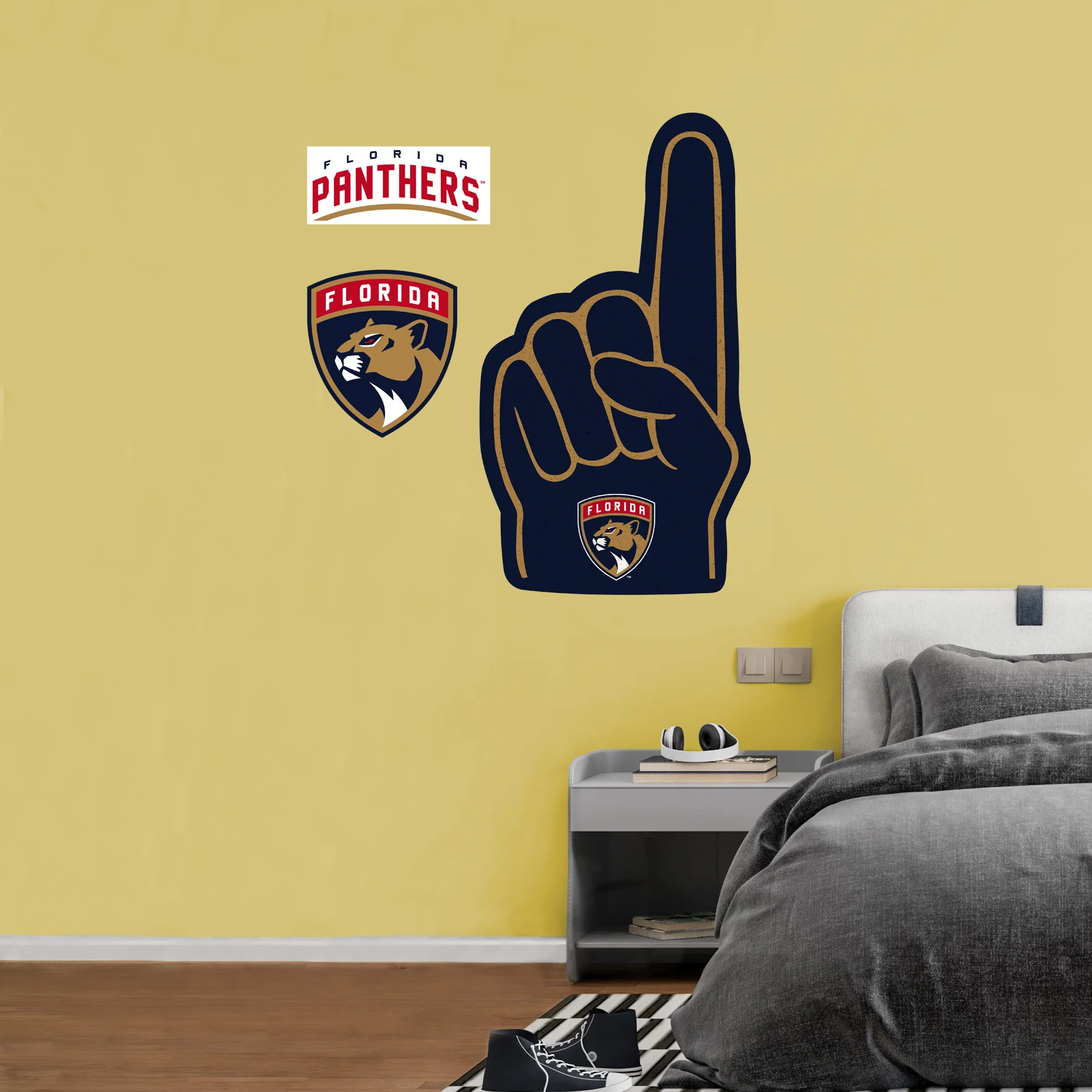 Florida Panthers - RealBig Foam Finger Collection - Official NHL - Reusable Vinyl Wall Decals - Image 6