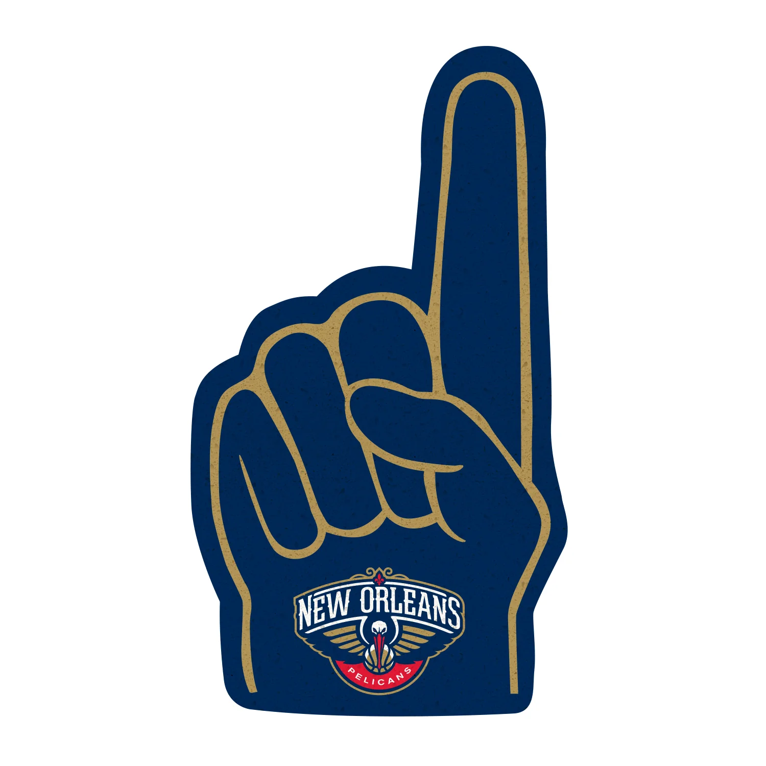 Foam Finger - Big Head - Official NBA - New Orleans Pelicans - Foam Core Cutout - Image 2