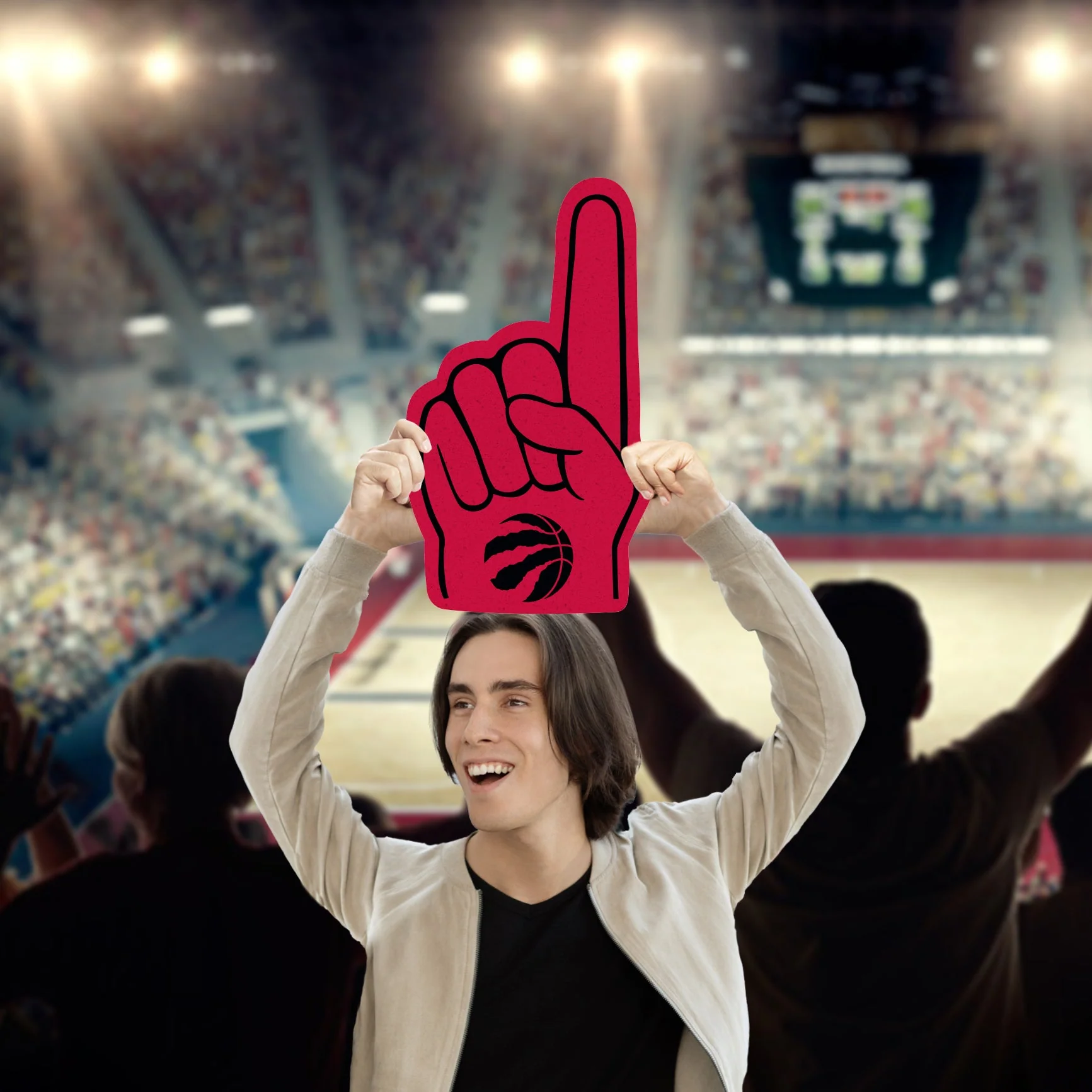 Foam Finger - Big Head - Official NBA - Toronto Raptors - Foam Core Cutout - Image 3