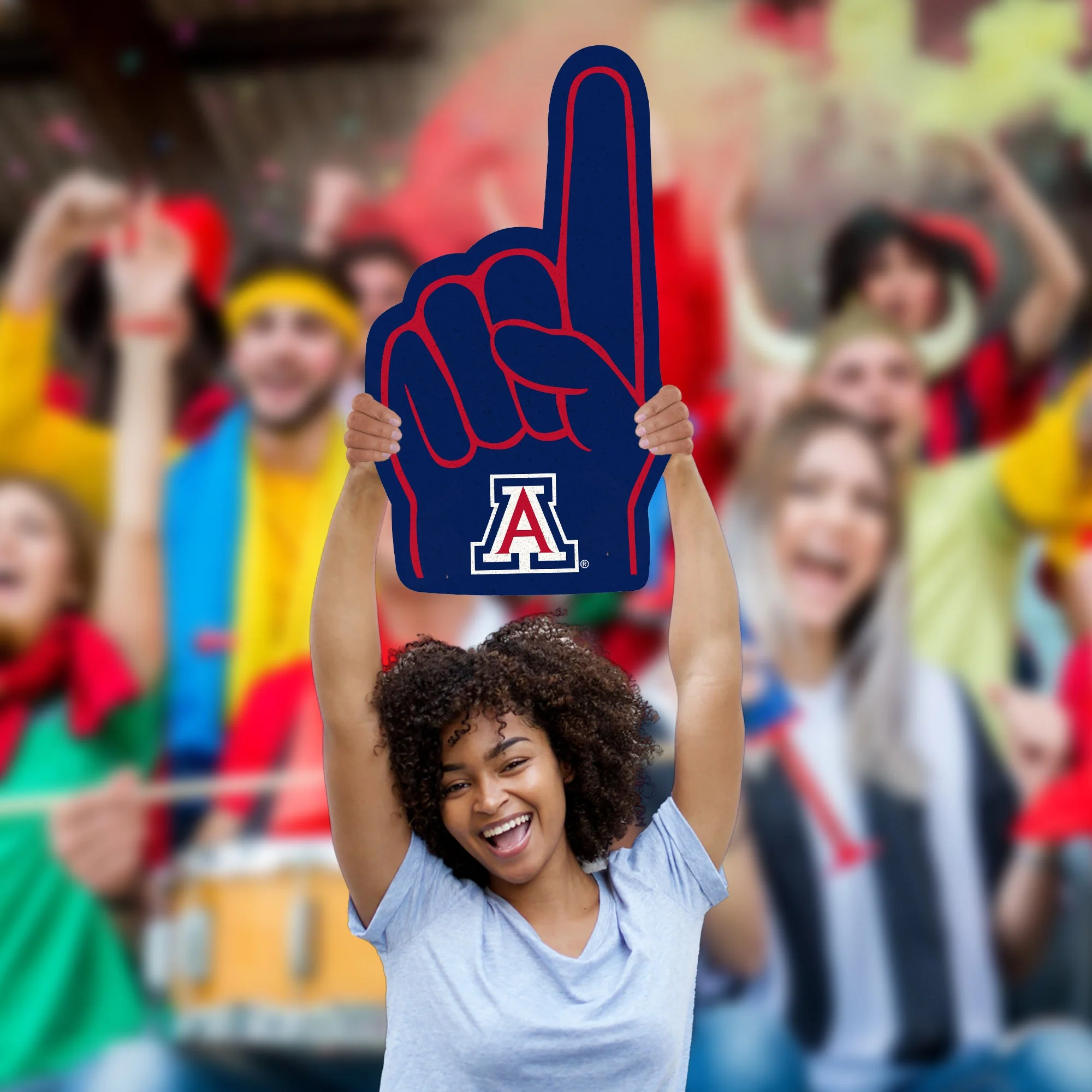 Foam Finger - Big Head - Official NCAA - Arizona Wildcats - Foam Core Cutout - Image 3