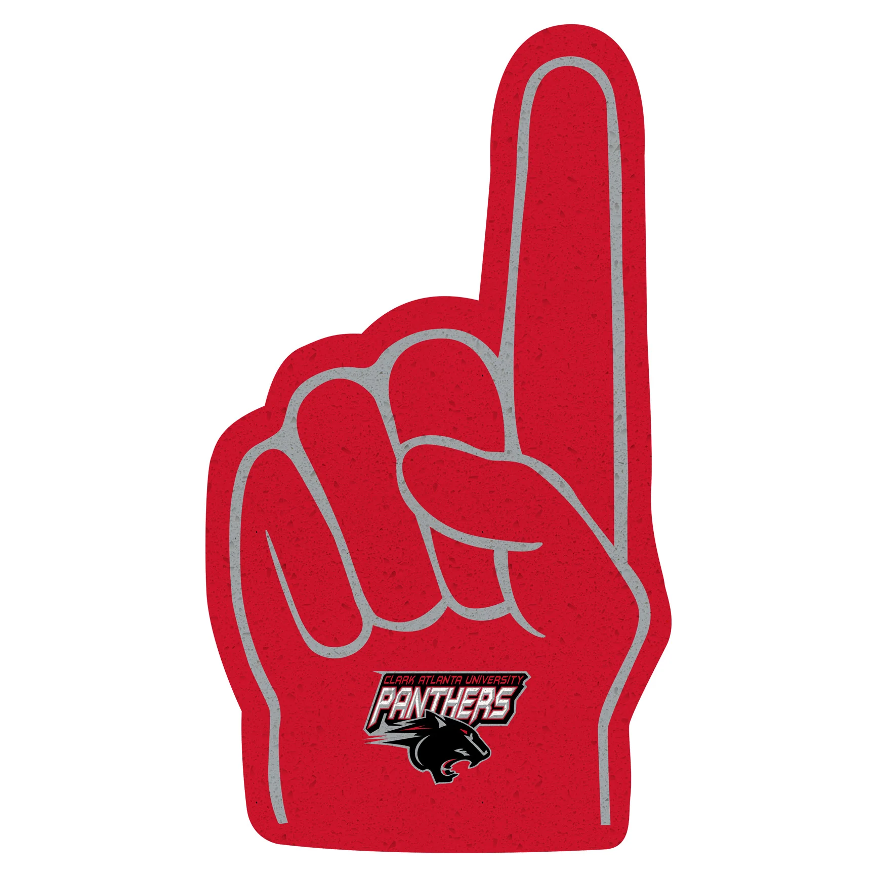 Foam Finger - Big Head - Official NCAA - Clark Atlanta Panthers - Foam Core Cutout - Image 2