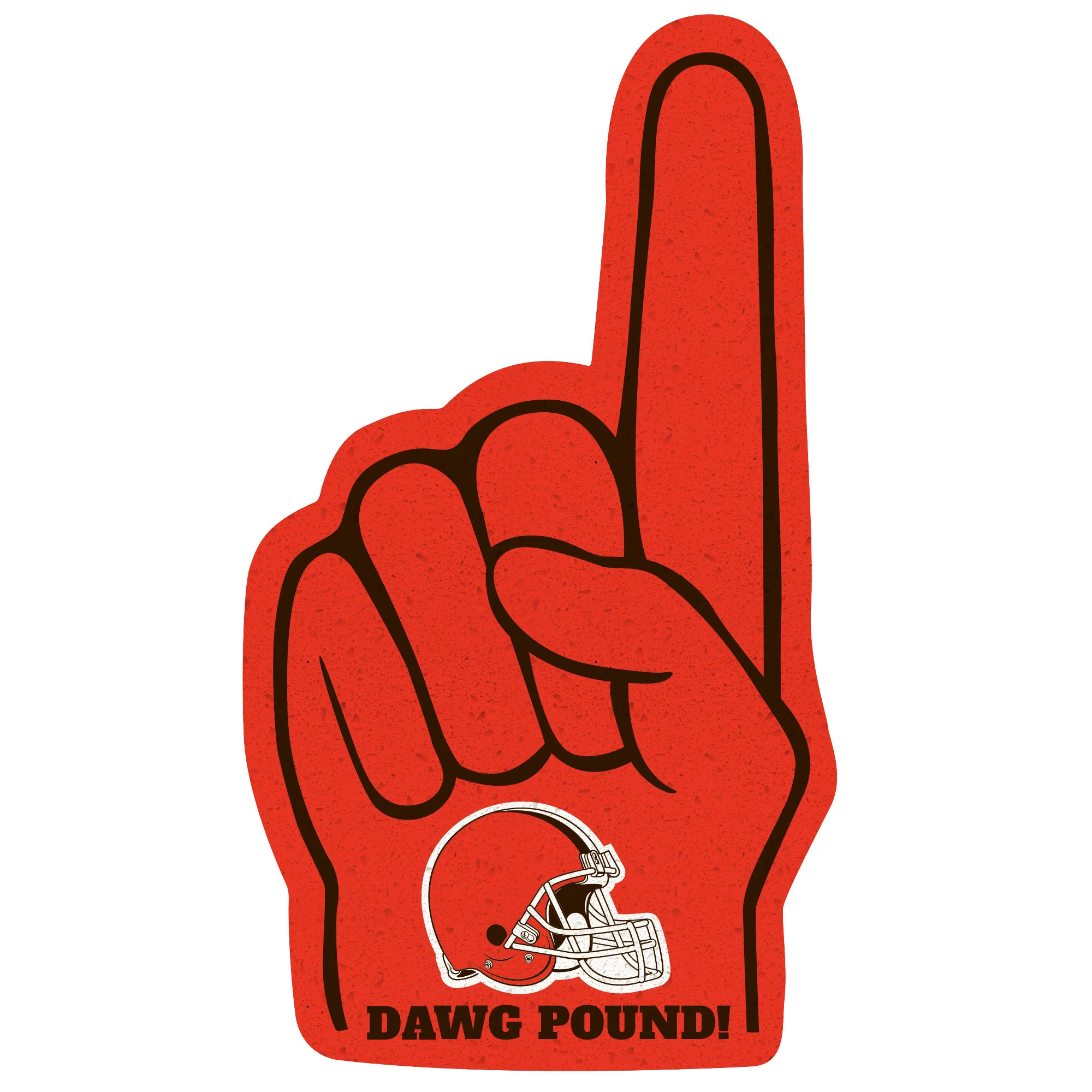 Foam Finger - Big Head - Official NFL - Cleveland Browns - Foam Core Cutout - Image 5