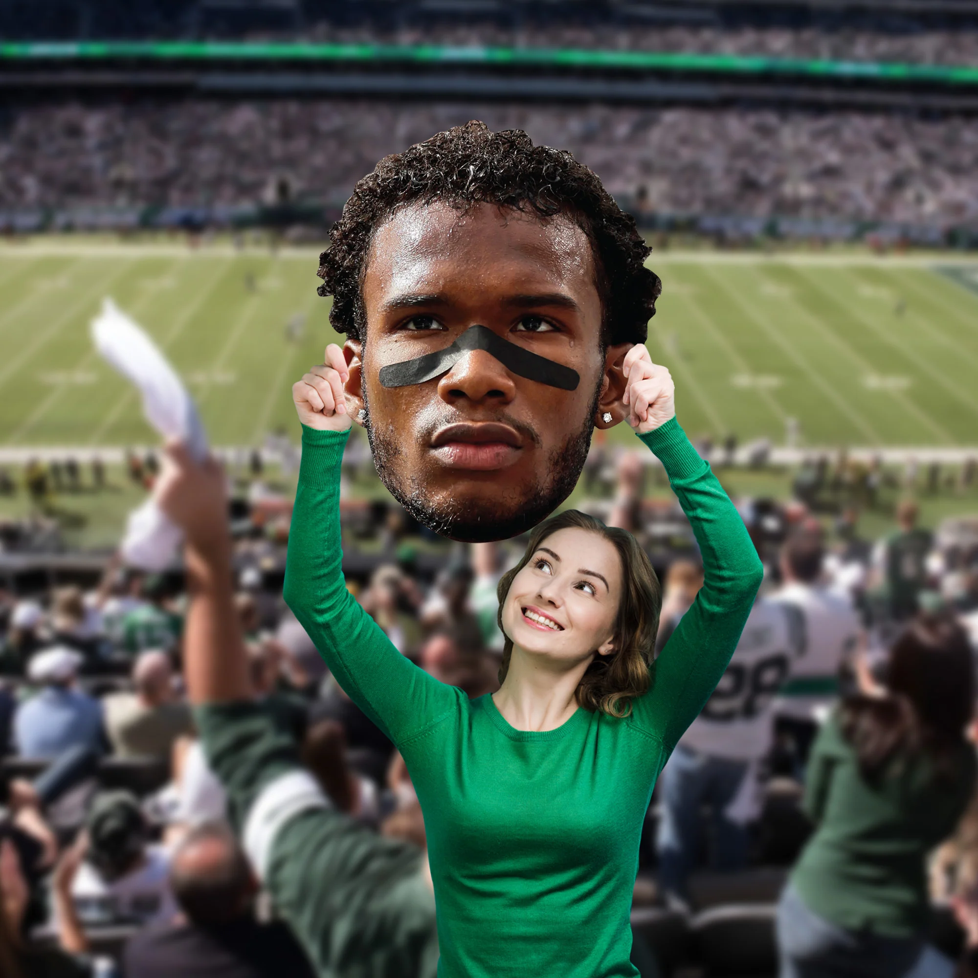 Garrett Wilson - Big Head - Official NFLPA - New York Jets - Foam Core Cutout - Image 4