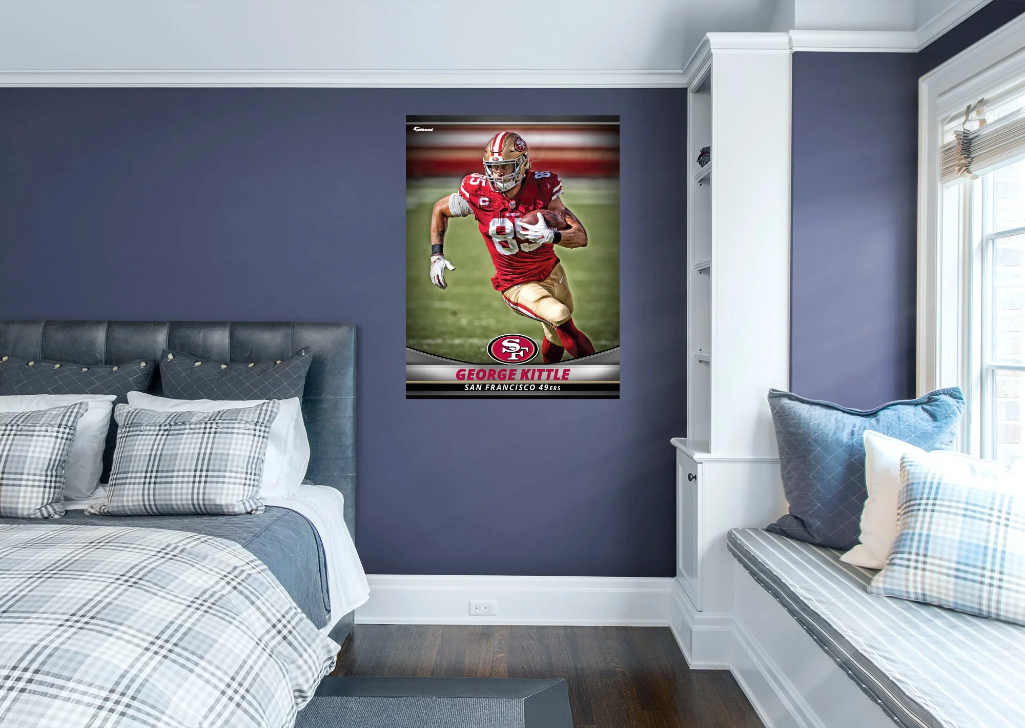 George Kittle - GameStars Series - Peel & Stick Poster - Official NFL - San Francisco 49ers - Reusable Vinyl Wall Decal - Image 4