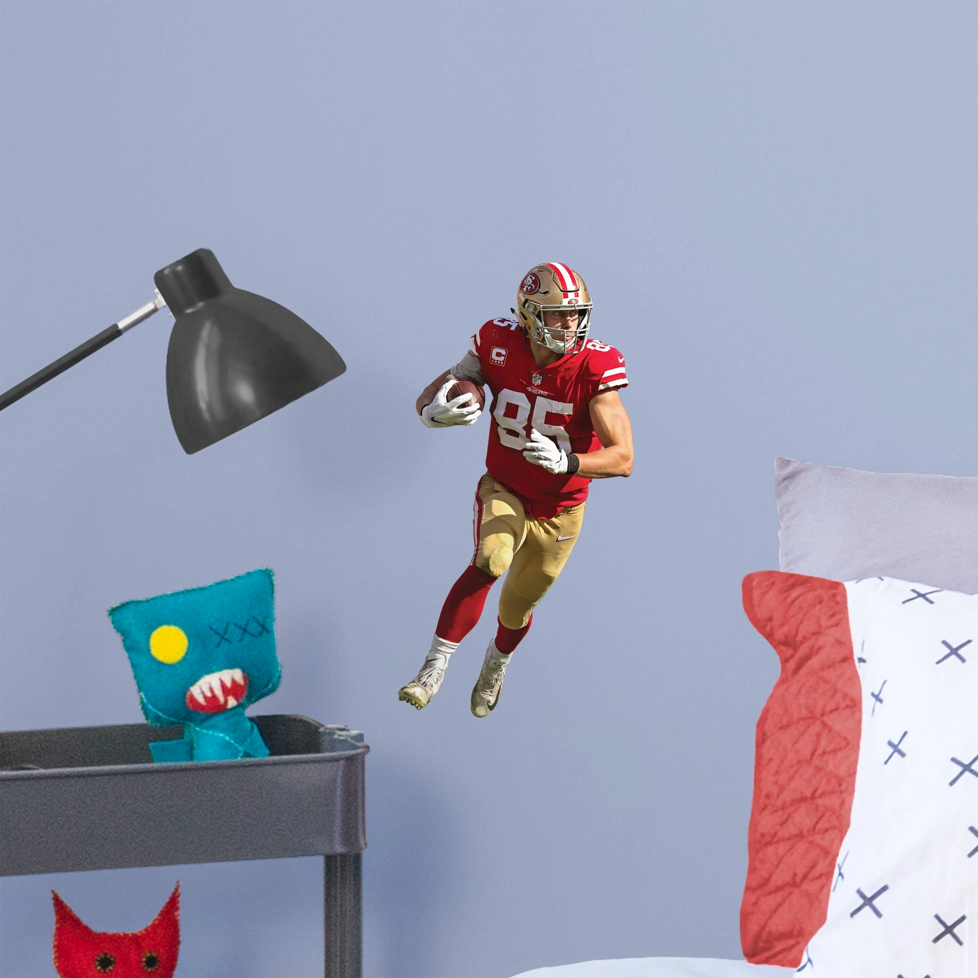 George Kittle - RealBig Collection - Official NFL - San Francisco 49ers - Reusable Vinyl Wall Decals #1 - Image 3