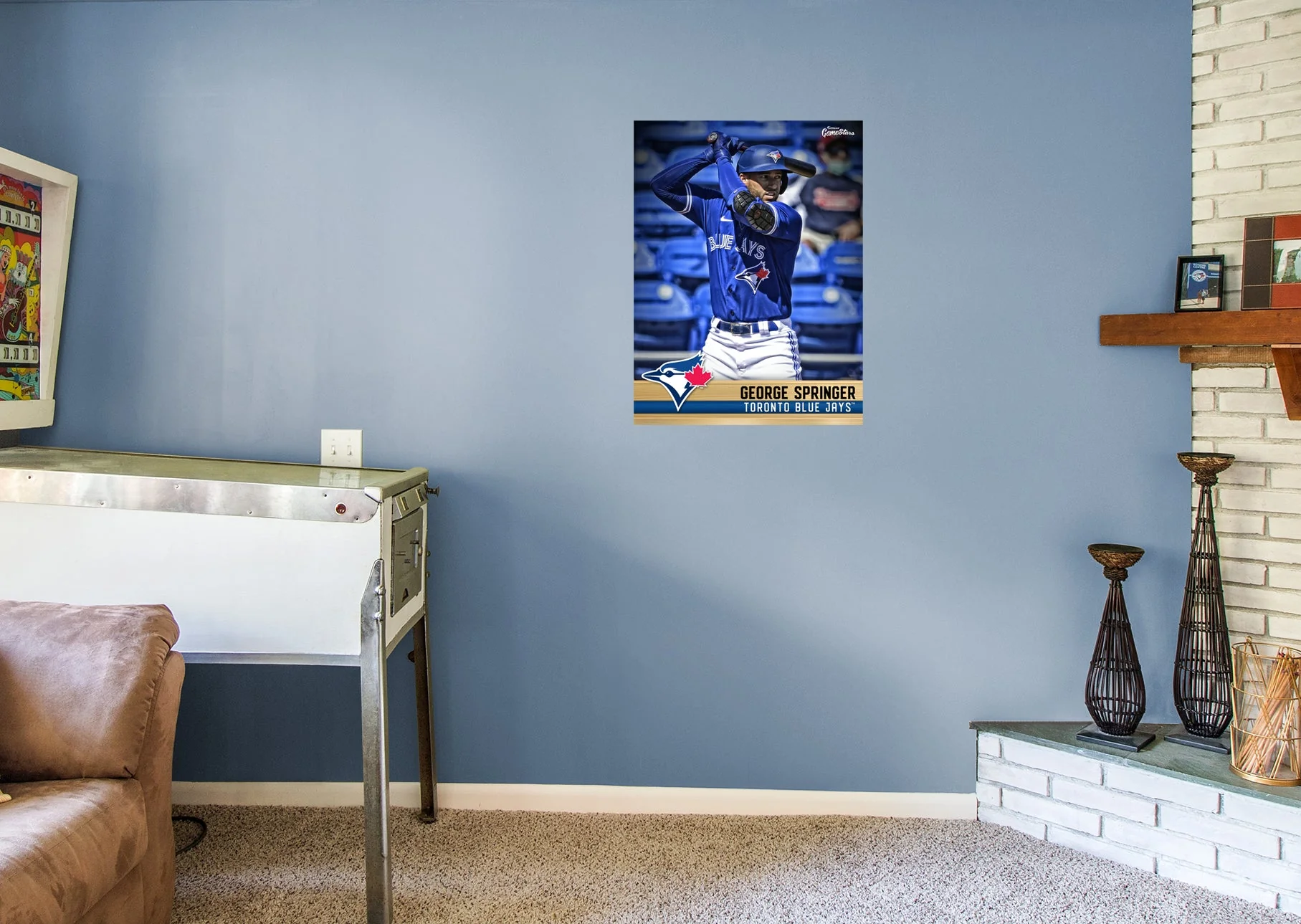 George Springer - GameStars Series - Peel & Stick Poster - Official MLB - Toronto Blue Jays - Reusable Vinyl Wall Decal - Image 5
