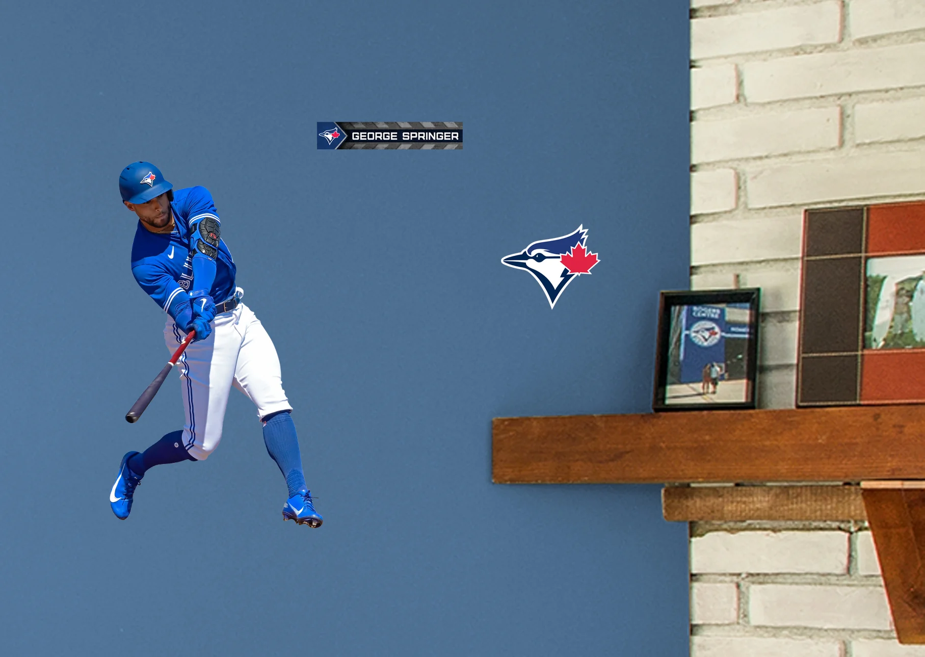 George Springer - RealBig Collection - Official MLB - Toronto Blue Jays - Reusable Vinyl Wall Decals - Image 3