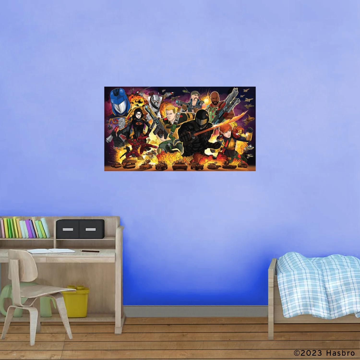 G.I. Joe Universe - Horizontal - Peel & Stick Poster - Official Hasbro - G.I. Joe - Reusable Vinyl Wall Decal - Image 2