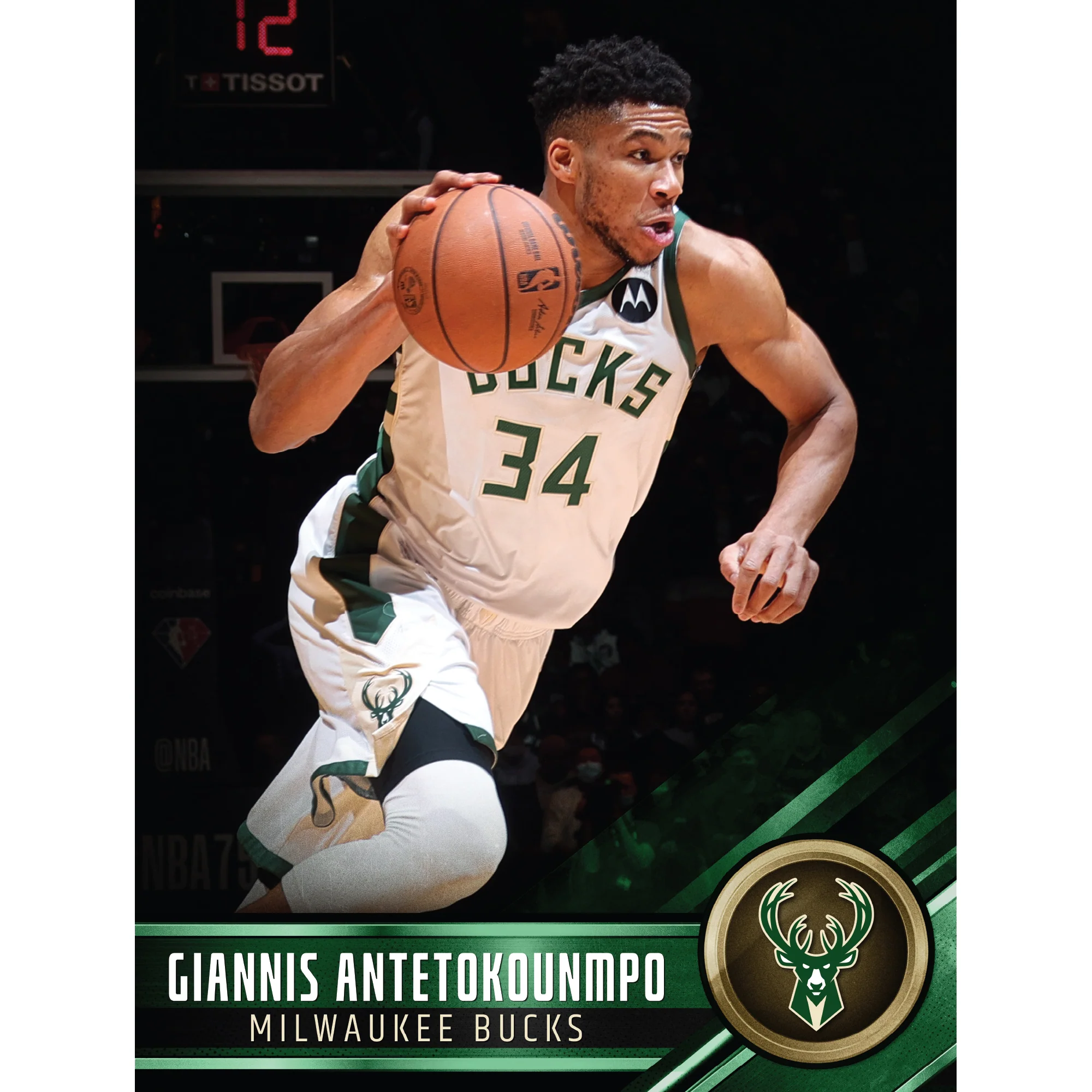 Giannis Antetokounmpo - Peel & Stick Poster - Official NBA - Milwaukee Bucks - Reusable Vinyl Wall Decal - Image 3