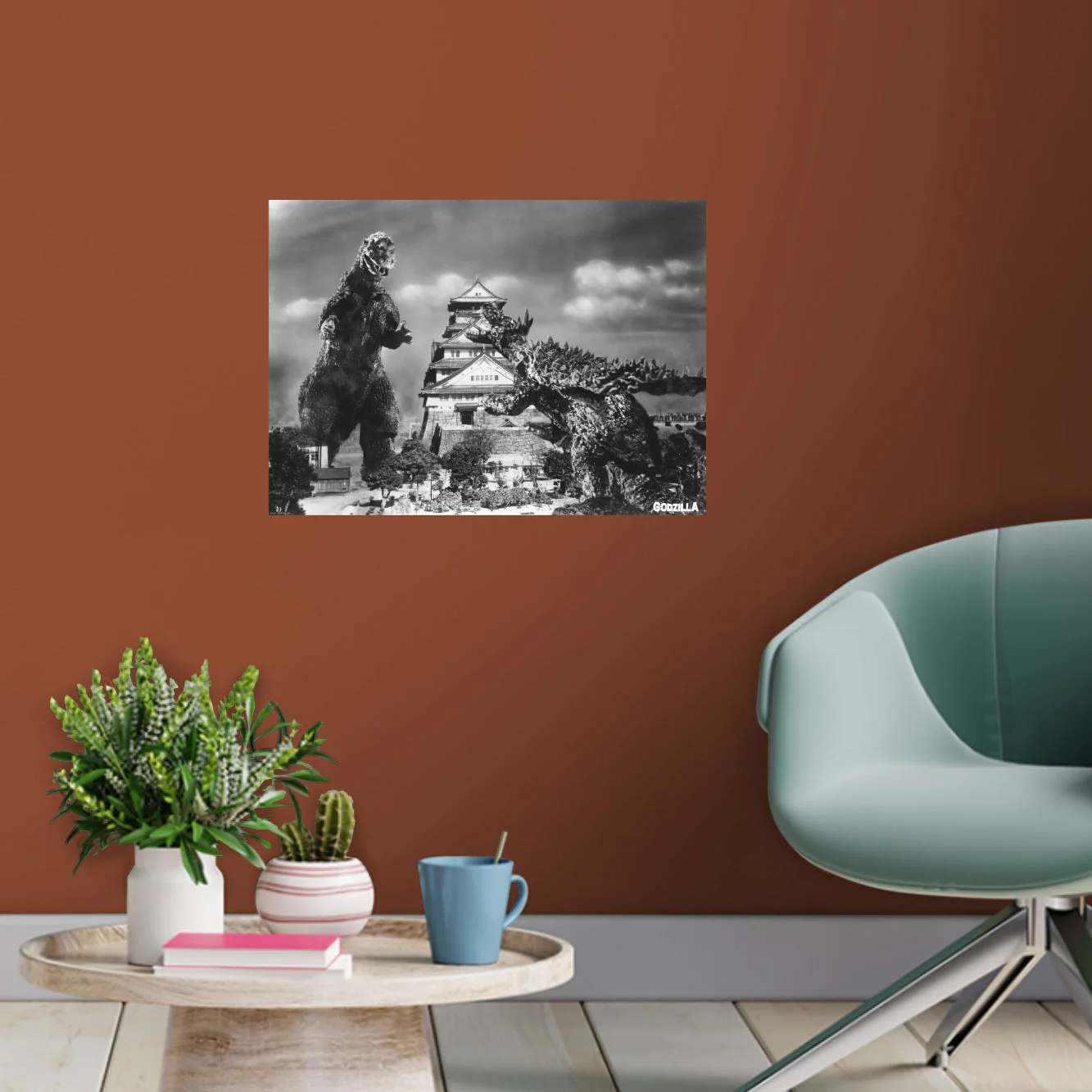 Godzilla - Movie Scene - Peel & Stick Poster - Official Toho - Godzilla Raids Again - Reusable Vinyl Wall Decal - Image 6