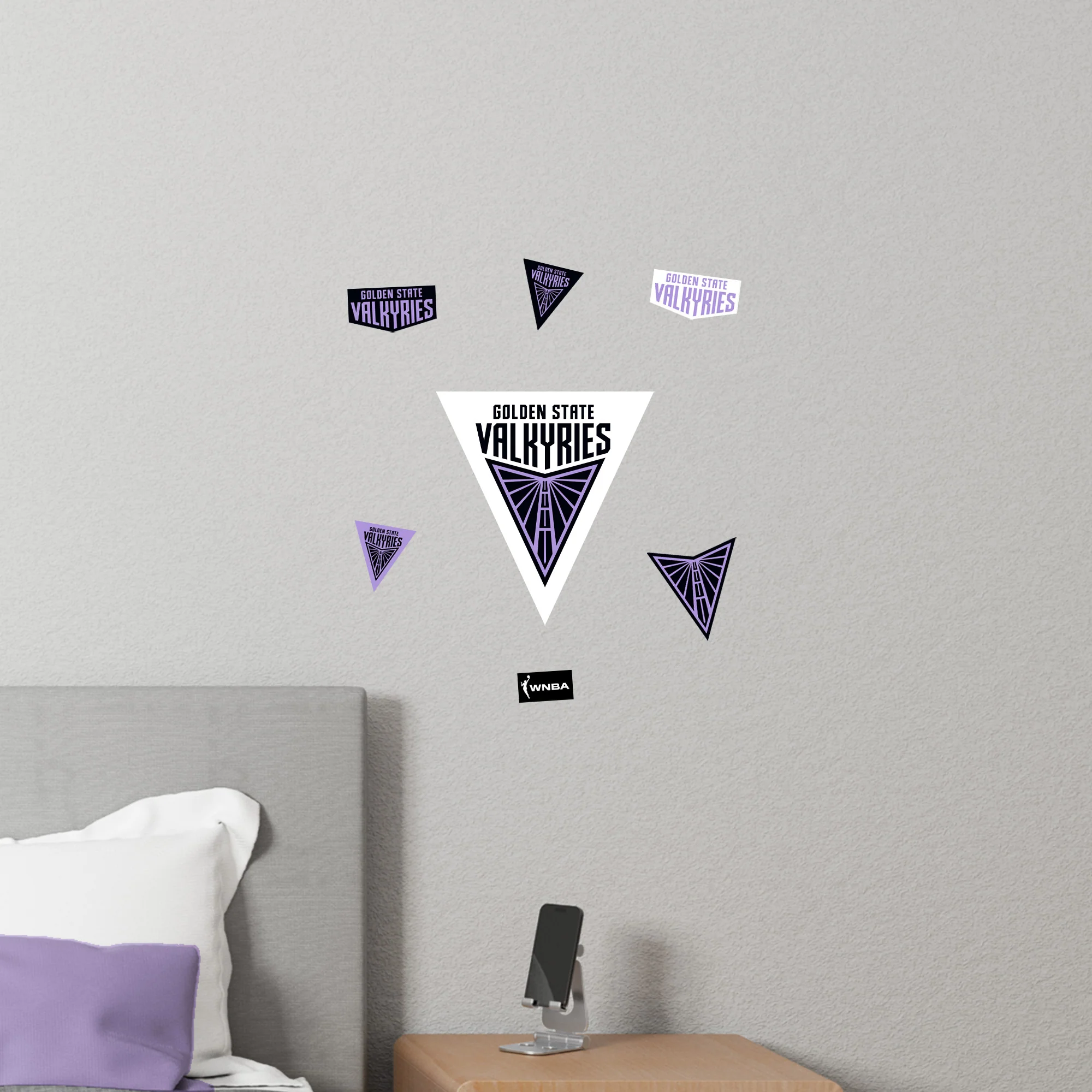 Golden State Valkyries - RealBig Logo Collection - Official WNBA - Reusable Vinyl Wall Decals - Image 6