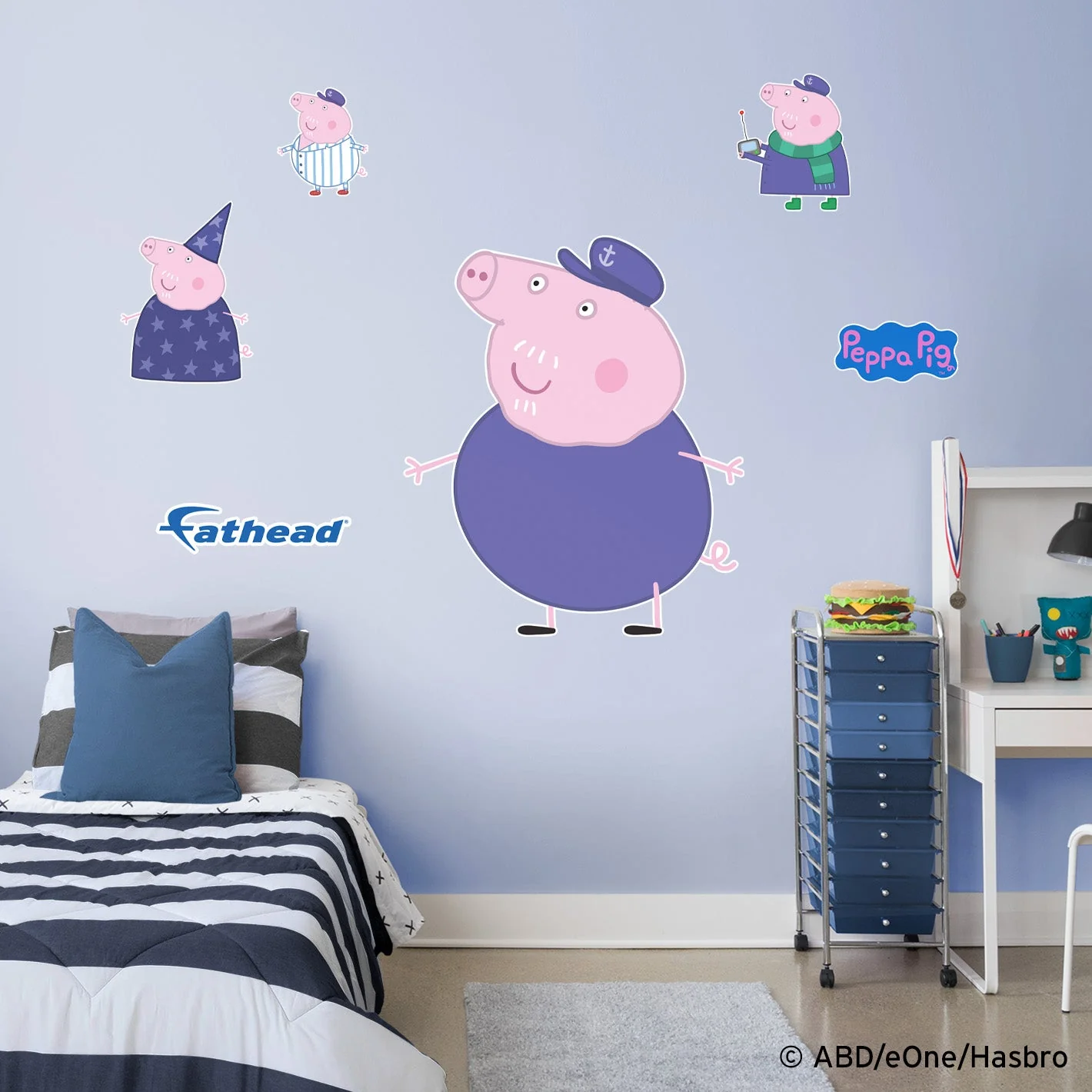 Grandpa - Peppa Pig - RealBig Collection - Official Hasbro - Reusable Vinyl Wall Decals - Image 4