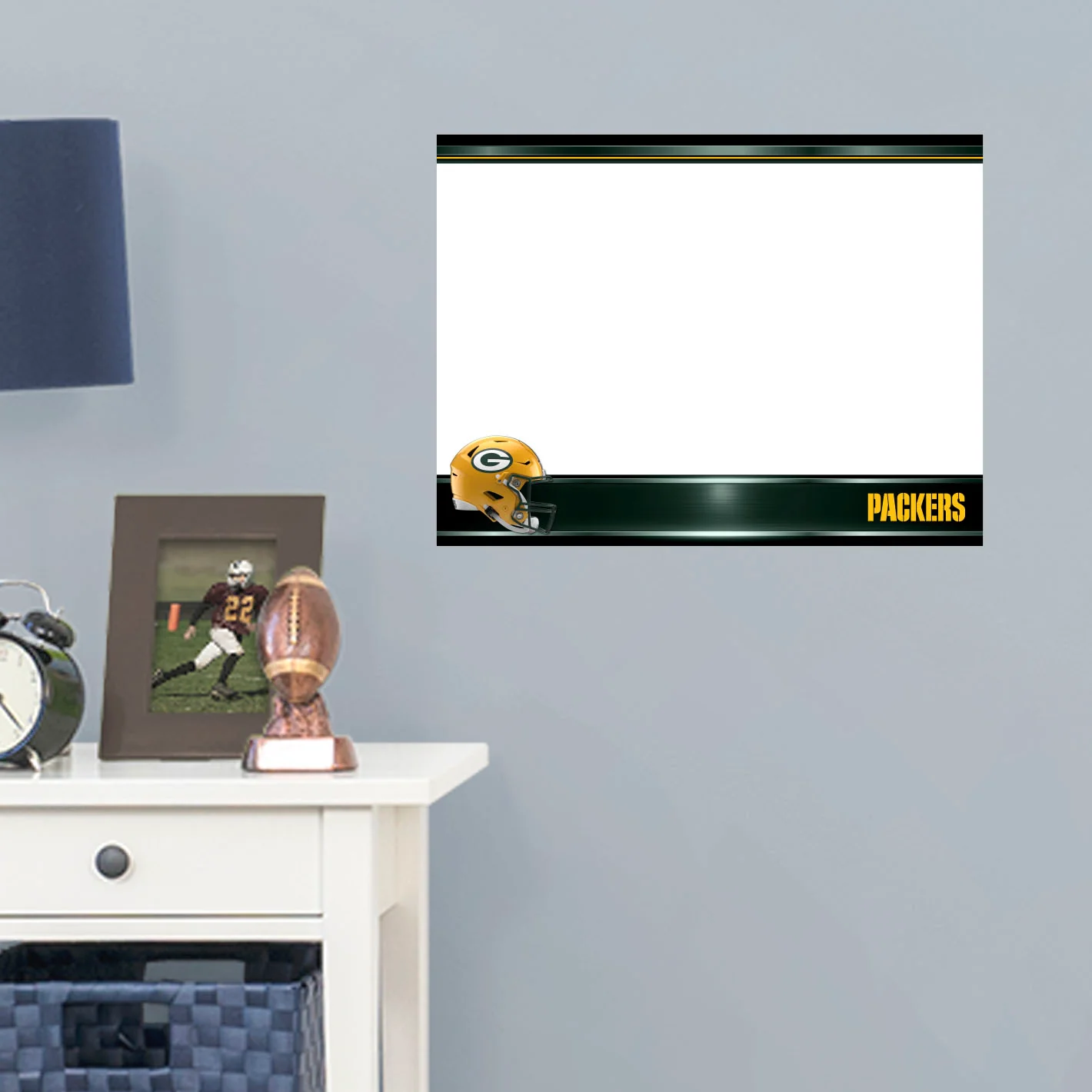 Green Bay Packers - Helmet - Dry Erase Whiteboard - Official NFL - Reusable Vinyl Wall Decal - Image 10