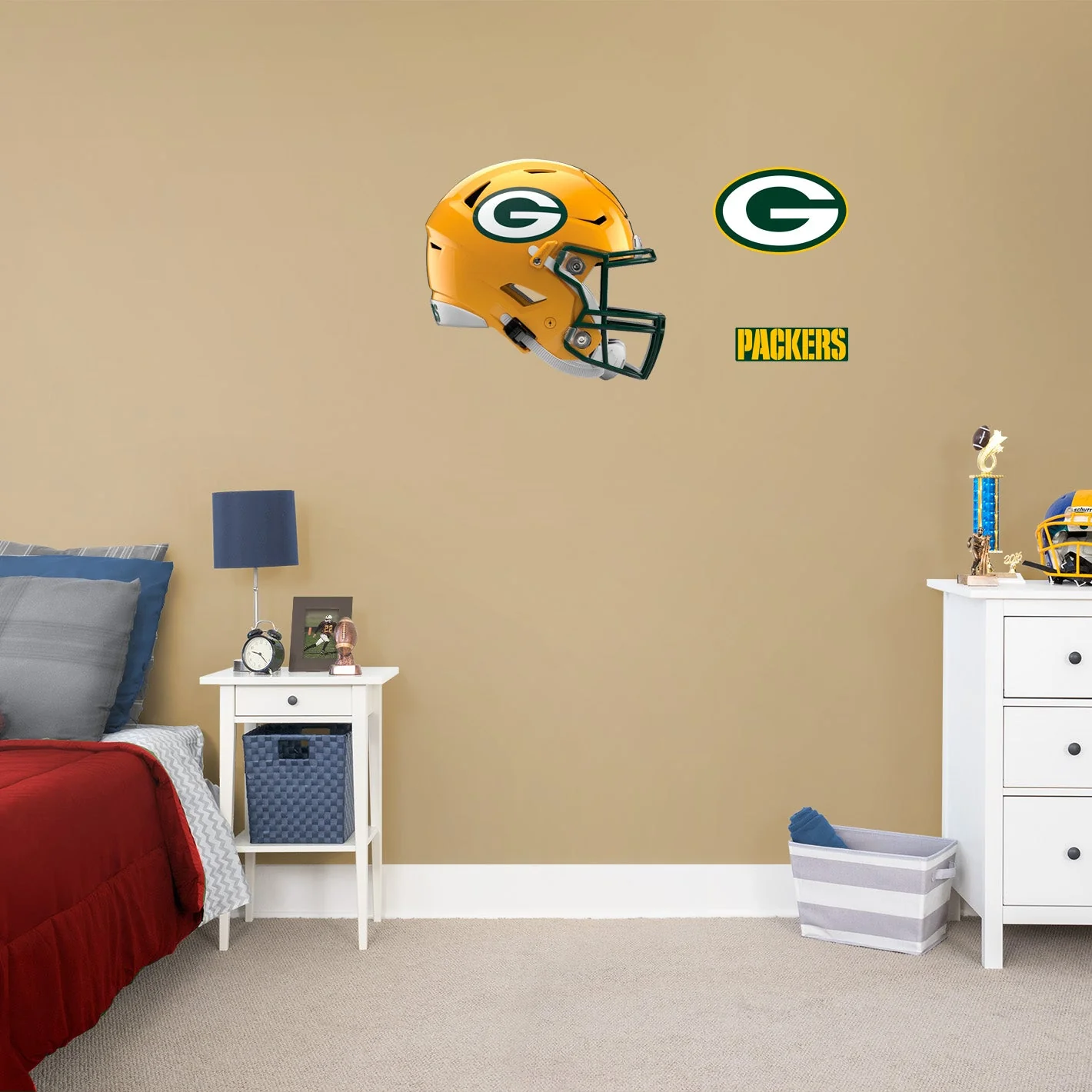 Green Bay Packers - RealBig Helmet Collection - Official NFL - Reusable Vinyl Wall Decals #2 - Image 3