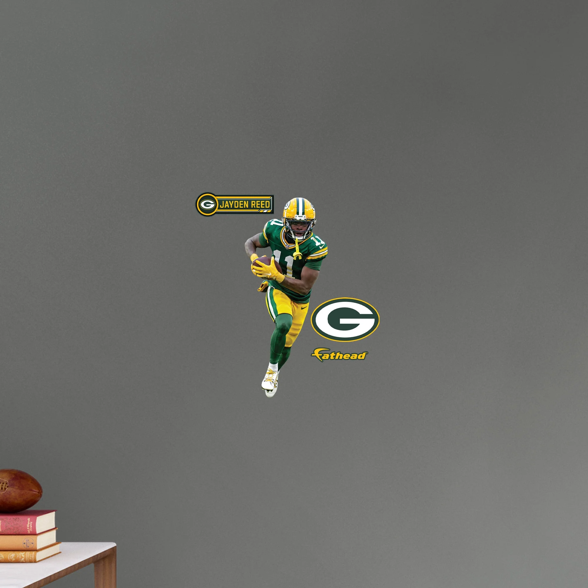 Jayden Reed - RealBig Collection - Official NFL - Green Bay Packers - Reusable Vinyl Wall Decals - Image 8