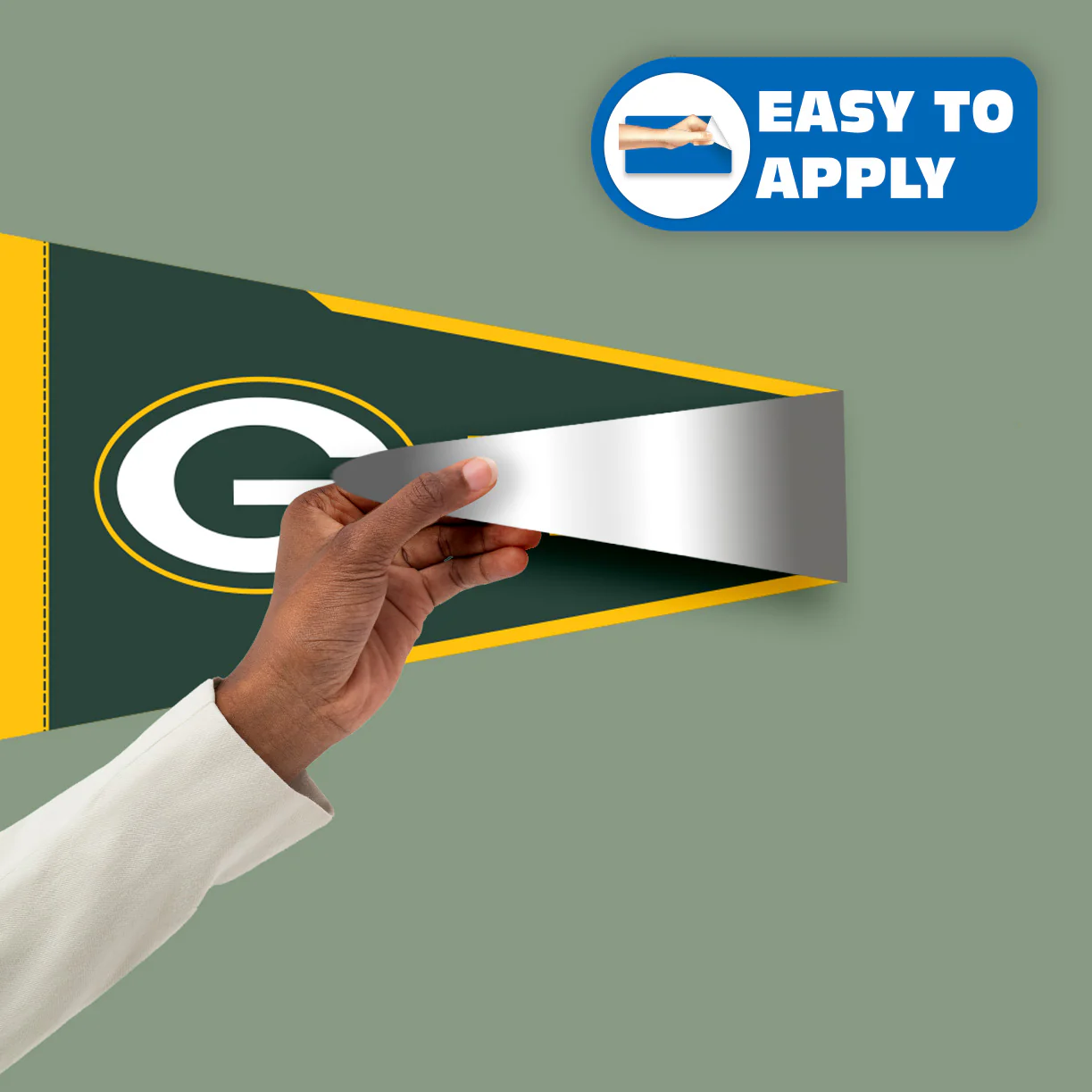Xavier McKinney - RealBig Collection - Official NFL - Green Bay Packers - Reusable Vinyl Wall Decals - Image 4