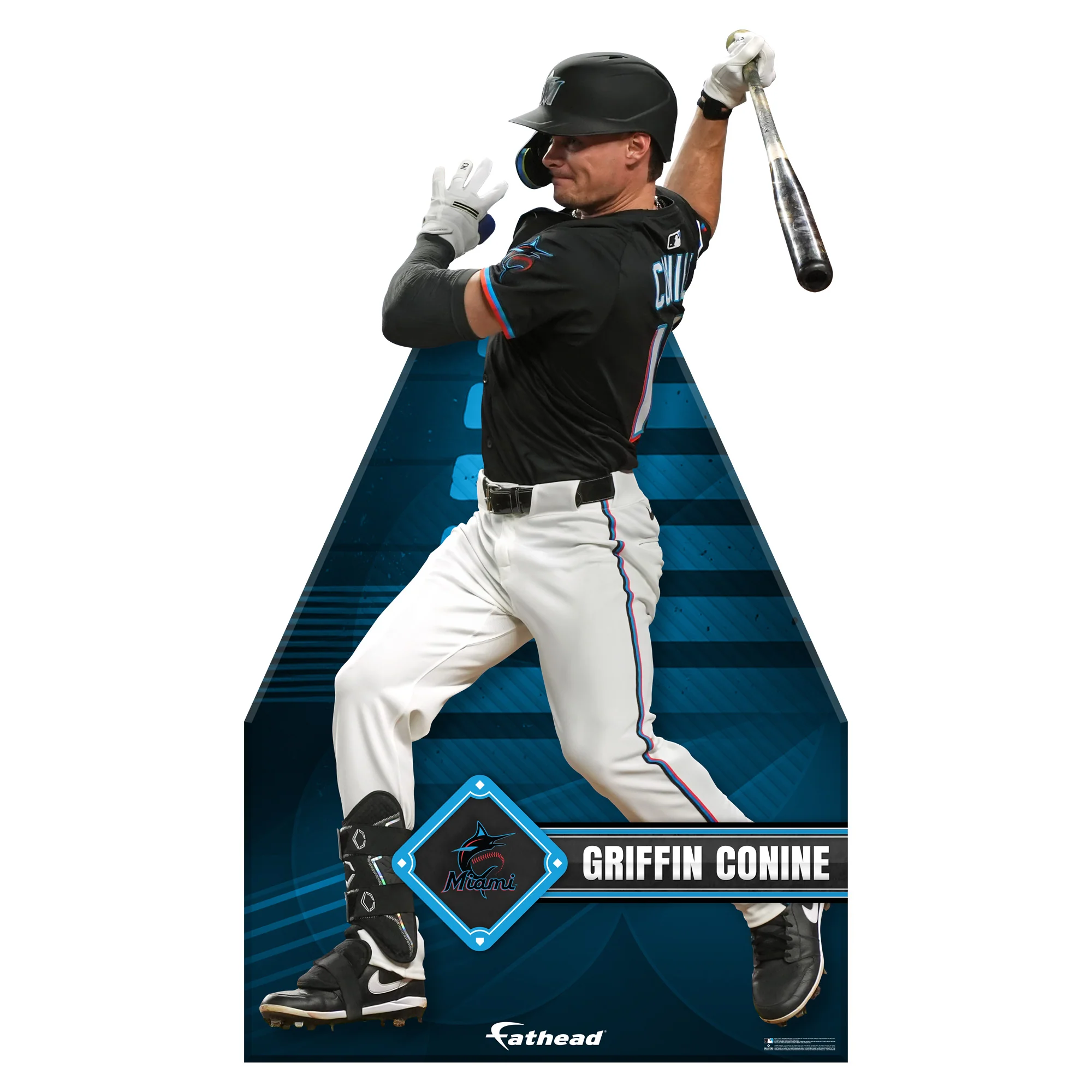 Griffin Conine - Life-Size Stand Out - Official MLB - Miami Marlins - Foam Core Cutout - Image 2