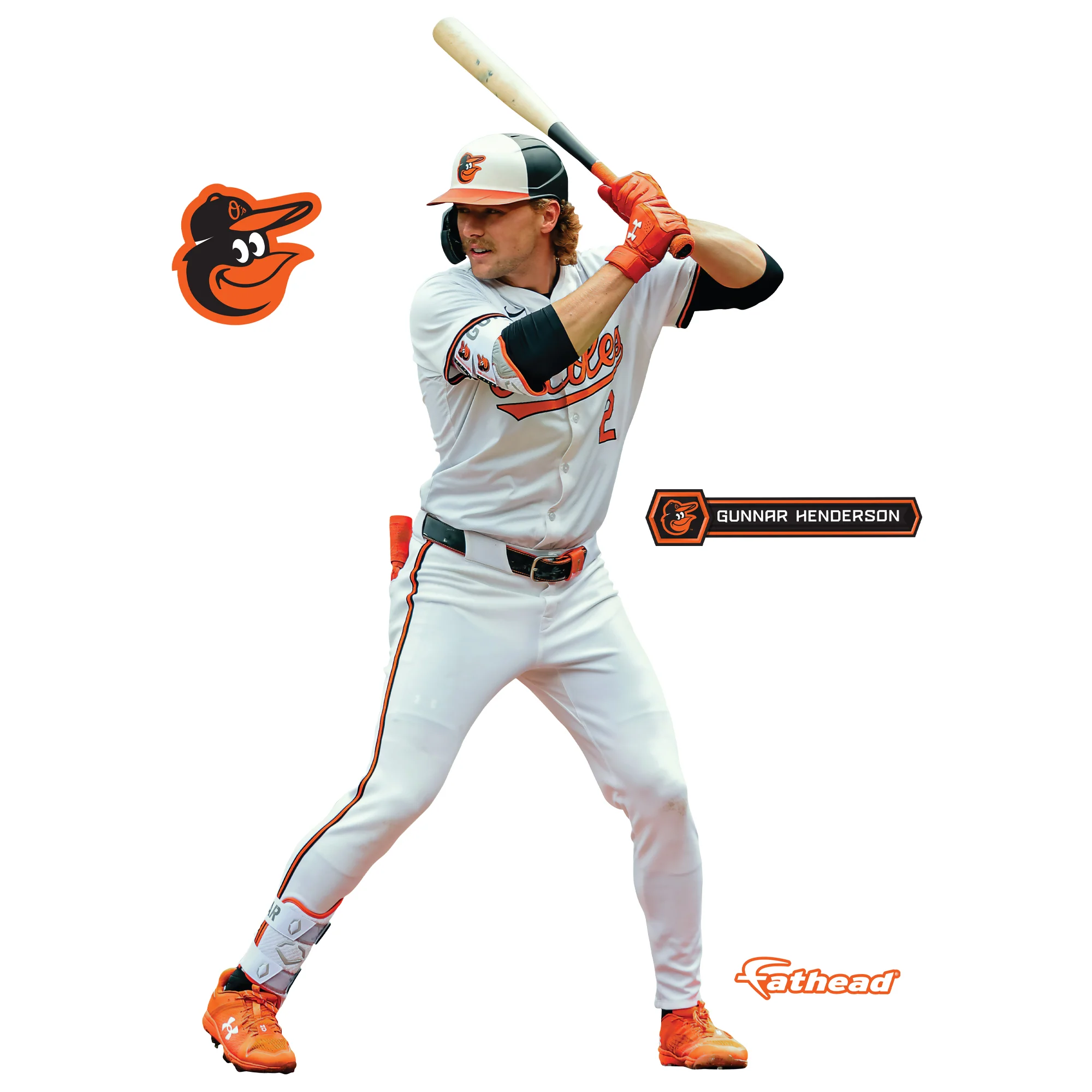Gunnar Henderson - RealBig Collection - Official MLB - Baltimore Orioles - Reusable Vinyl Wall Decals #2 - Image 6