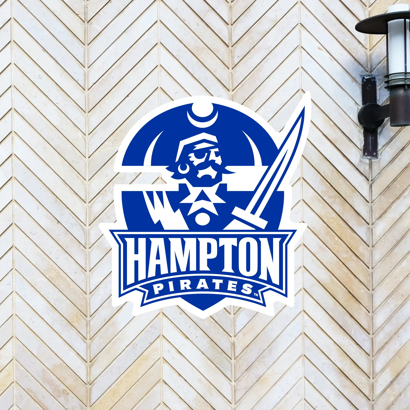 Hampton Pirates - Logo - Outdoor Wall Decals - Official NCAA - Scratch Resistant Alumigraphics Smooth - Image 4