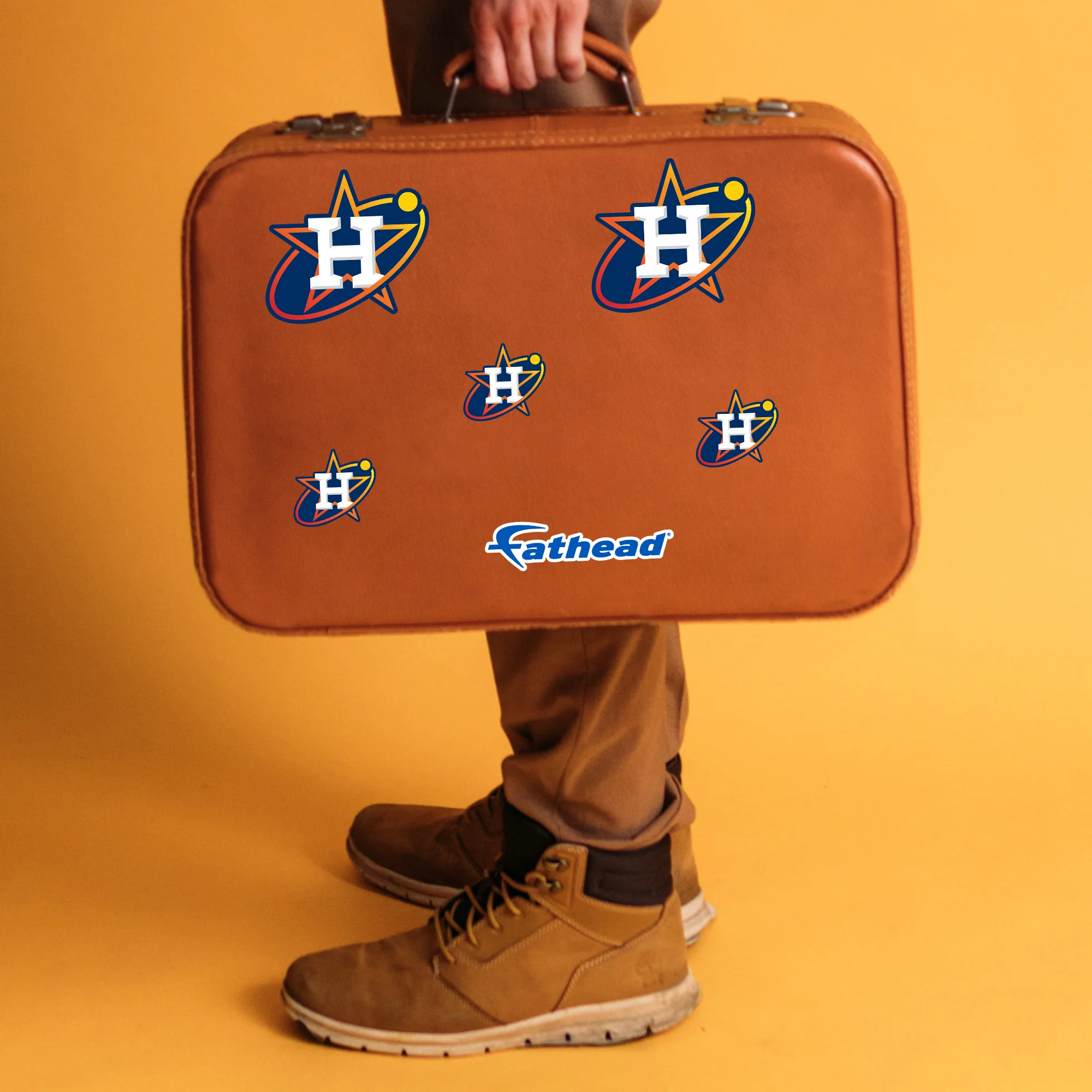 Houston Astros - 5 Logo Minis (Mixed Sizes) - Official MLB - Reusable Vinyl Decals - Image 2
