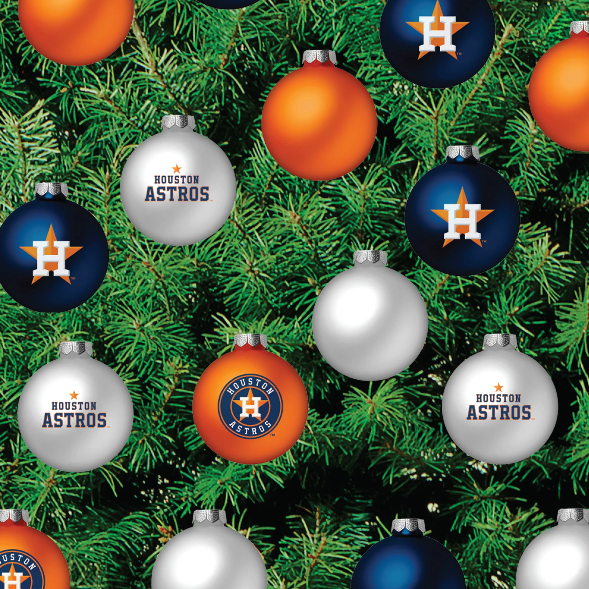 Houston Astros - Decorate Your Own Christmas Tree - Official MLB - Reusable Vinyl Wall Decals - Image 5
