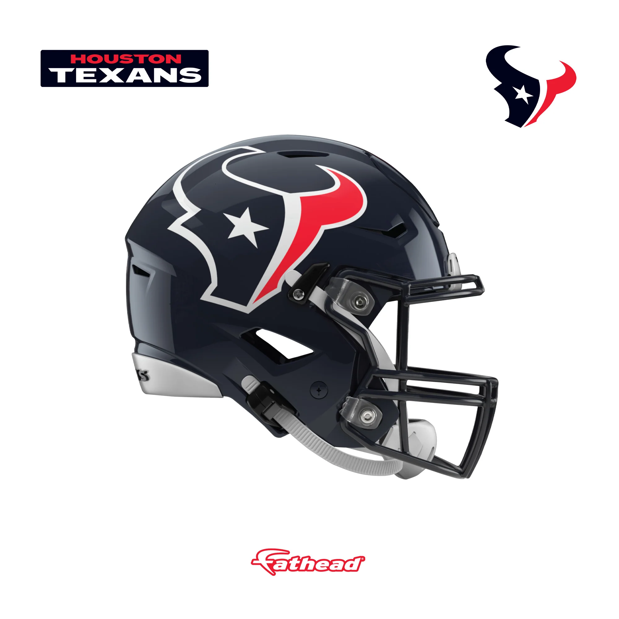 Houston Texans - RealBig Helmet Collection - Official NFL - Reusable Vinyl Wall Decals #2 - Image 8