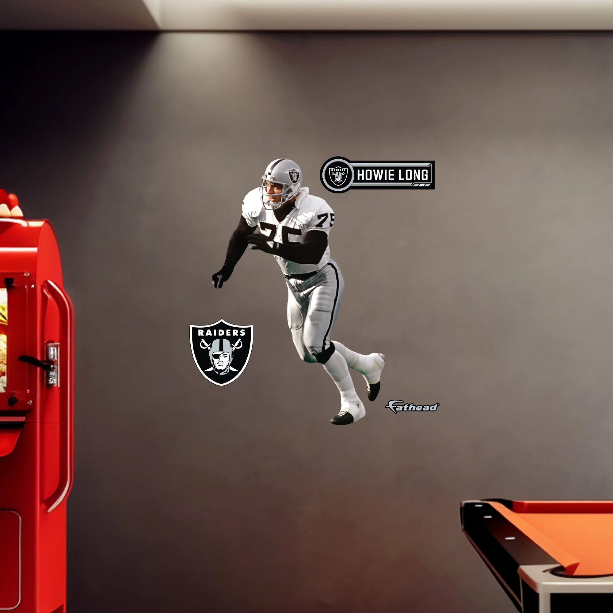 Howie Long - RealBig Legend Collection - Official NFL - Los Angeles Raiders - Reusable Vinyl Wall Decals - Image 6