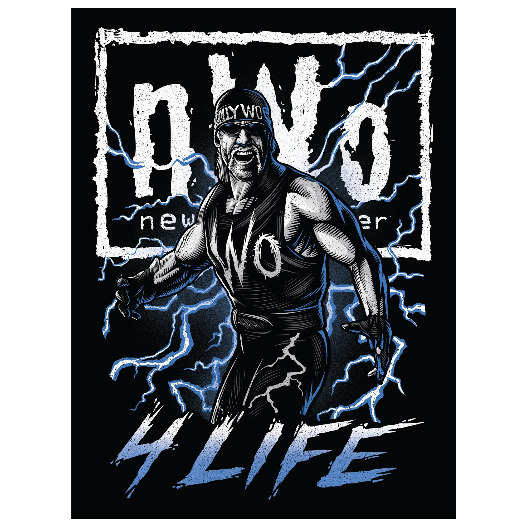 Hulk Hogan - NWO - Peel & Stick Poster - Official WWE - Reusable Vinyl Wall Decal - Image 3