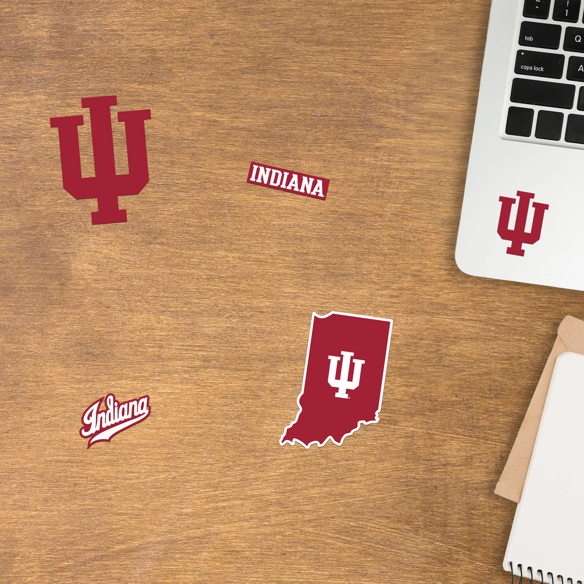 Indiana Hoosiers - 5 Logo Minis (Mixed Sizes) - Official NCAA - Reusable Vinyl Decals - Image 2