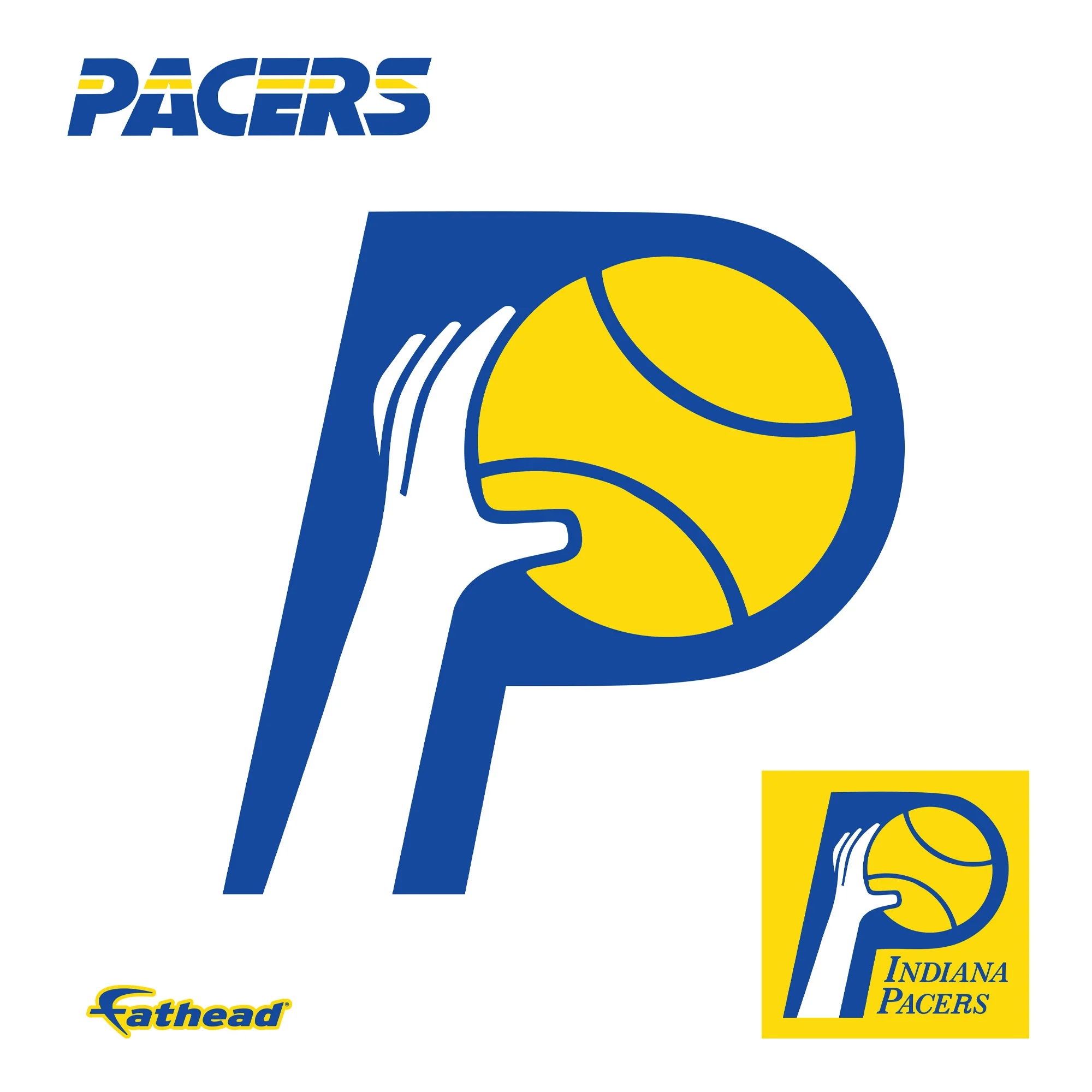 Indiana Pacers - RealBig Classic Logo Collection - Official NBA - Reusable Vinyl Wall Decals - Image 8