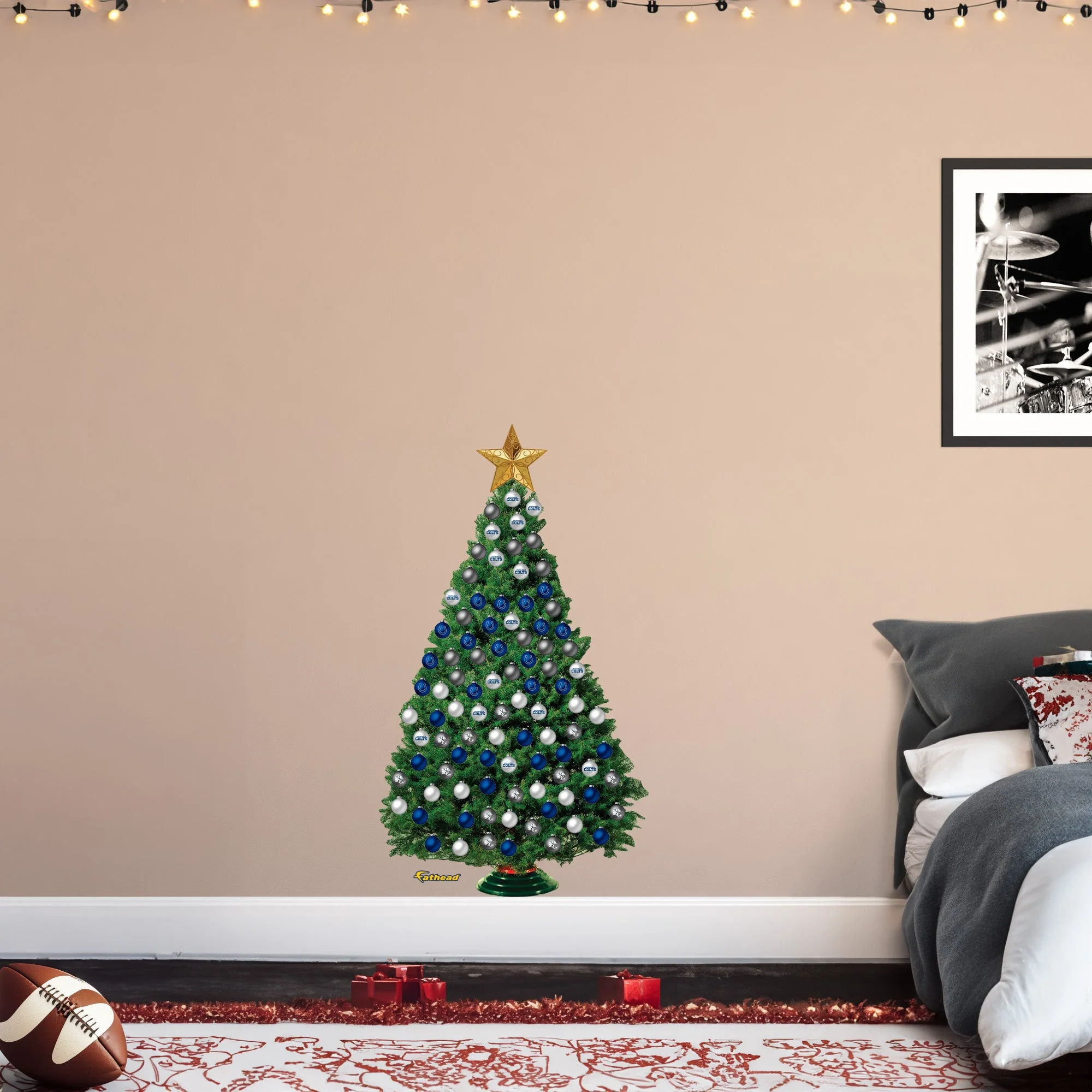 Indianapolis Colts - Decorate Your Own Christmas Tree - Official NFL - Reusable Vinyl Wall Decals - Image 3