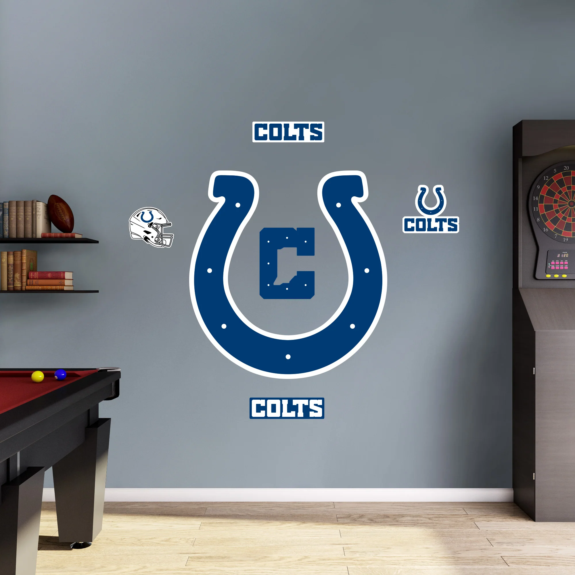 Indianapolis Colts - RealBig Logo Collection - Official NFL - Reusable Vinyl Wall Decals