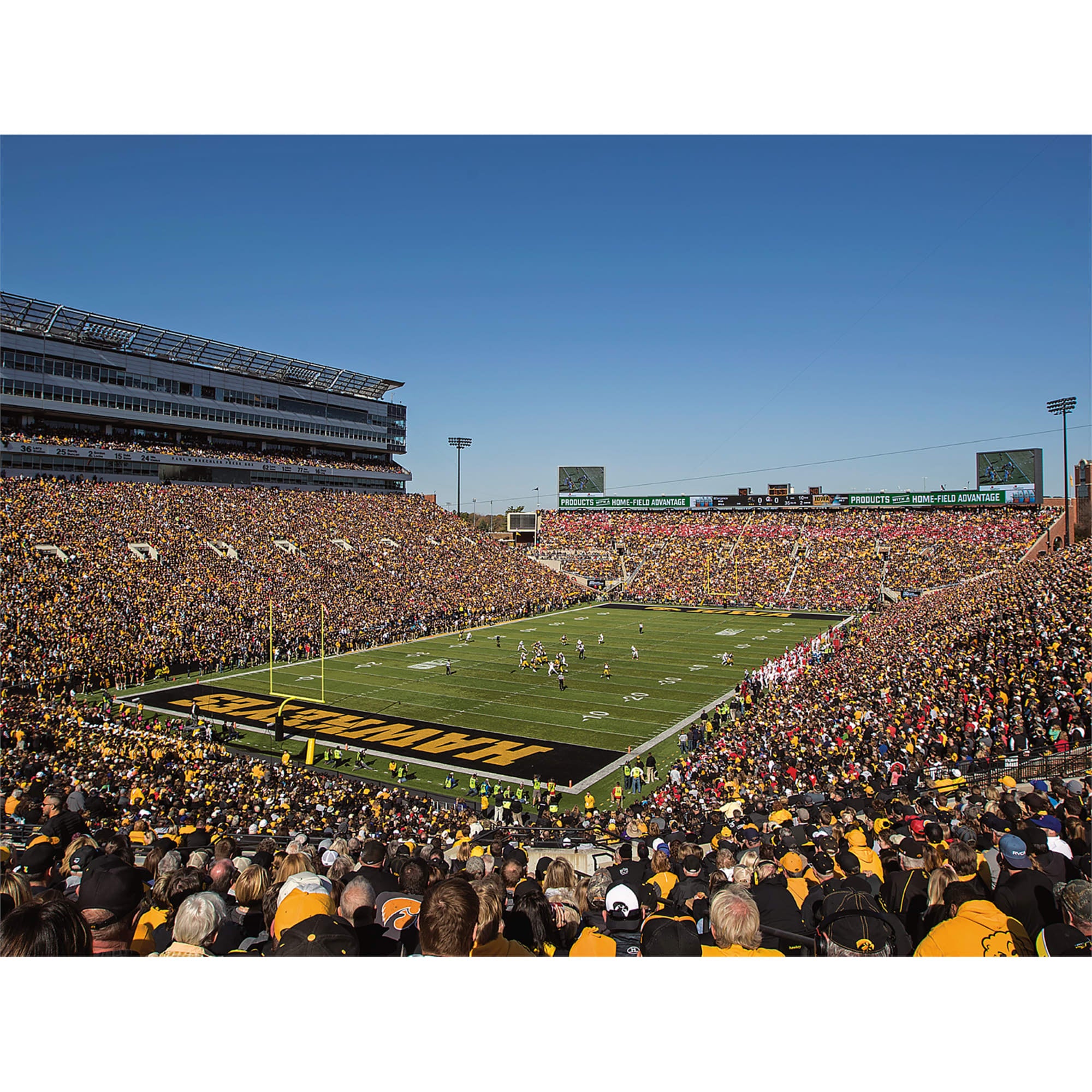 Iowa Hawkeyes - Kinnick Stadium Corner View - Peel & Stick Poster - Official NCAA - Reusable Vinyl Wall Decal