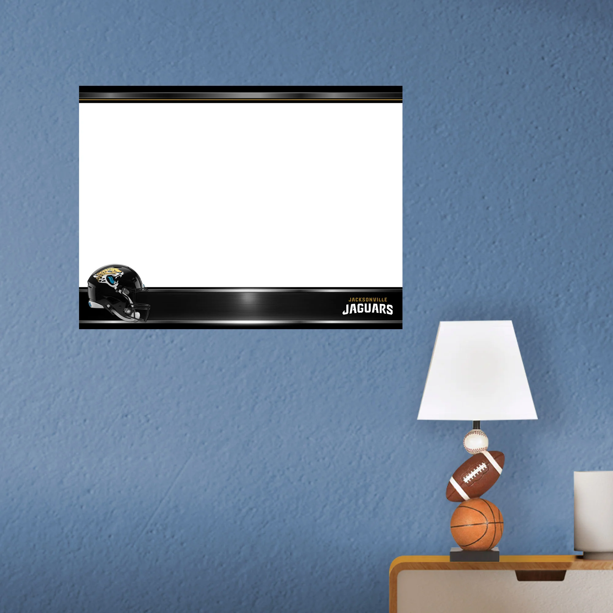 Jacksonville Jaguars - Helmet - Dry Erase Whiteboard - Official NFL - Reusable Vinyl Wall Decal - Image 10