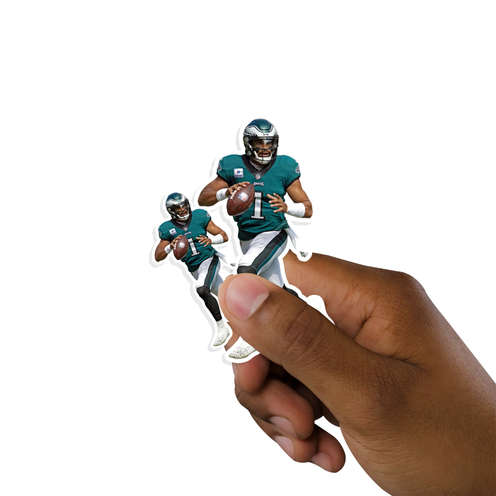 Jalen Hurts - 5 Player Minis (Mixed Sizes) - Official NFL - Philadelphia Eagles - Reusable Vinyl Decals