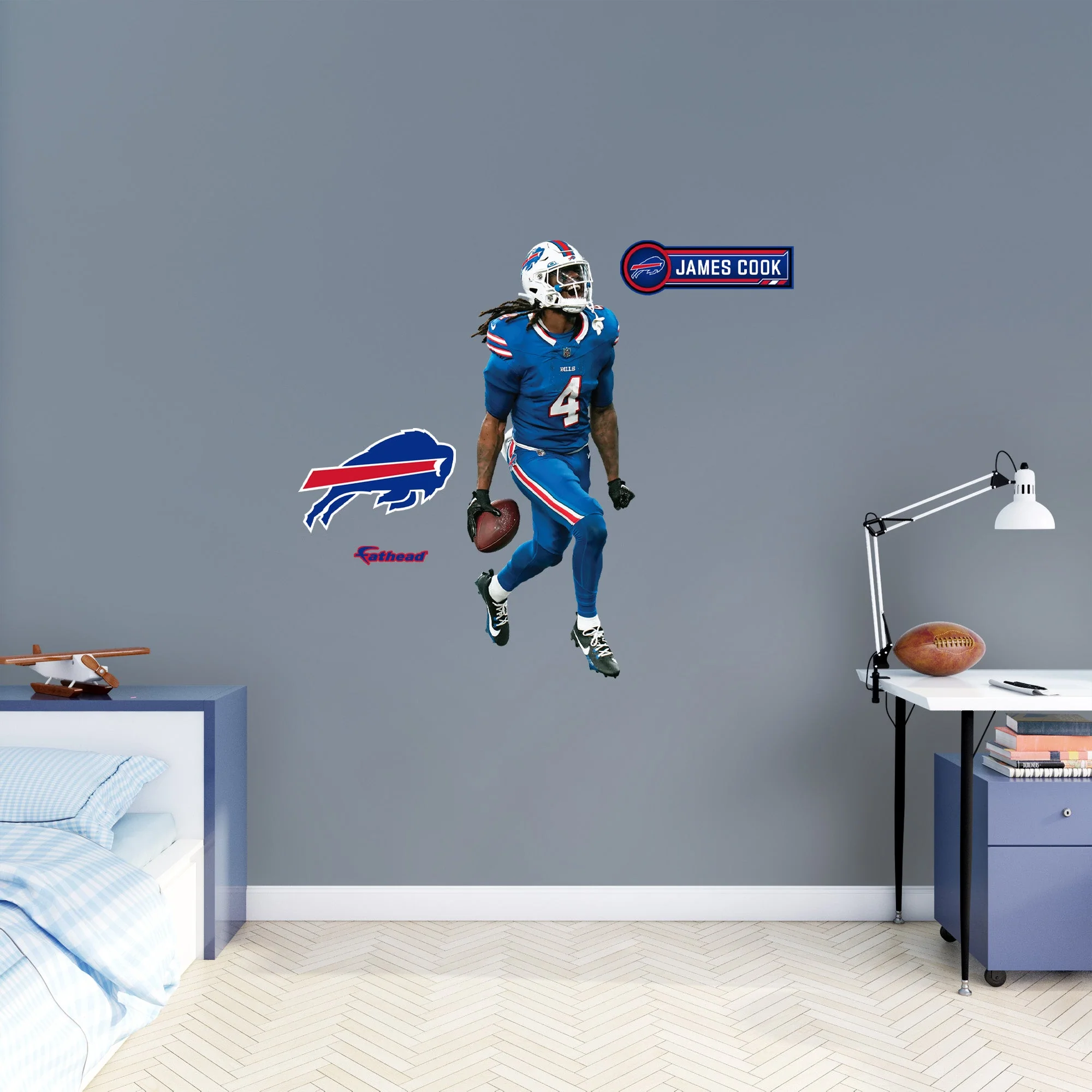 James Cook - RealBig Celebration Collection - Official NFL - Buffalo Bills - Reusable Vinyl Wall Decals - Image 6