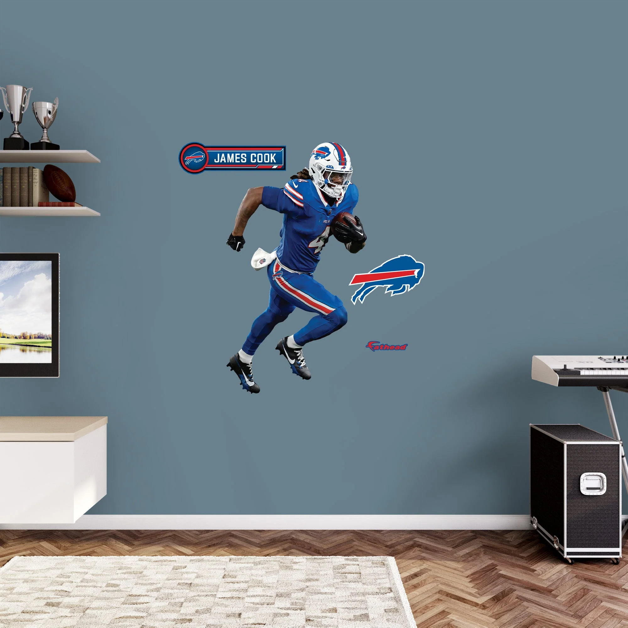 James Cook - RealBig Collection - Official NFL - Buffalo Bills - Reusable Vinyl Wall Decals - Image 6