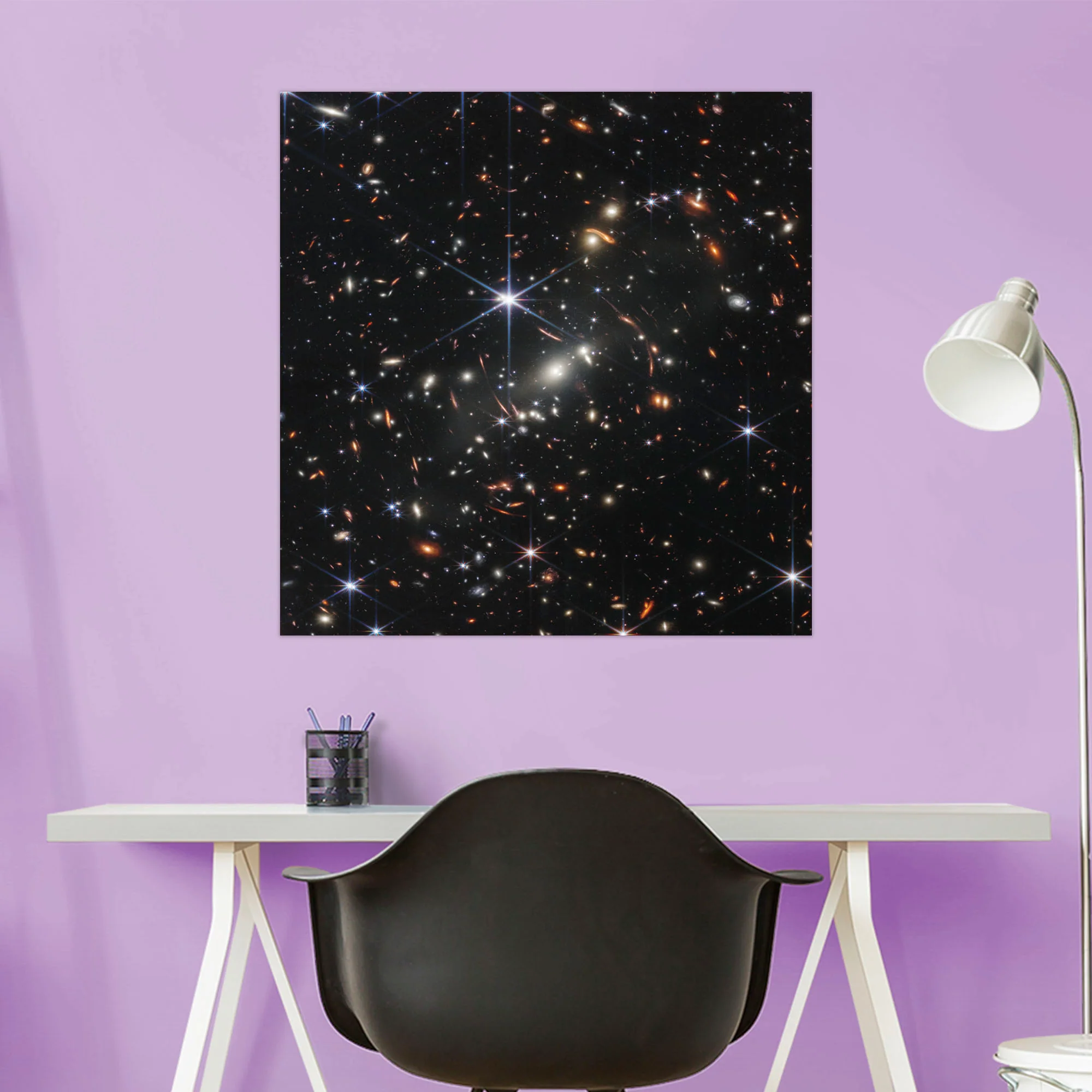 James Webb Space Telescope Webb's First Deep Field - Peel & Stick Poster - Official NASA - Reusable Vinyl Wall Decal - Image 7
