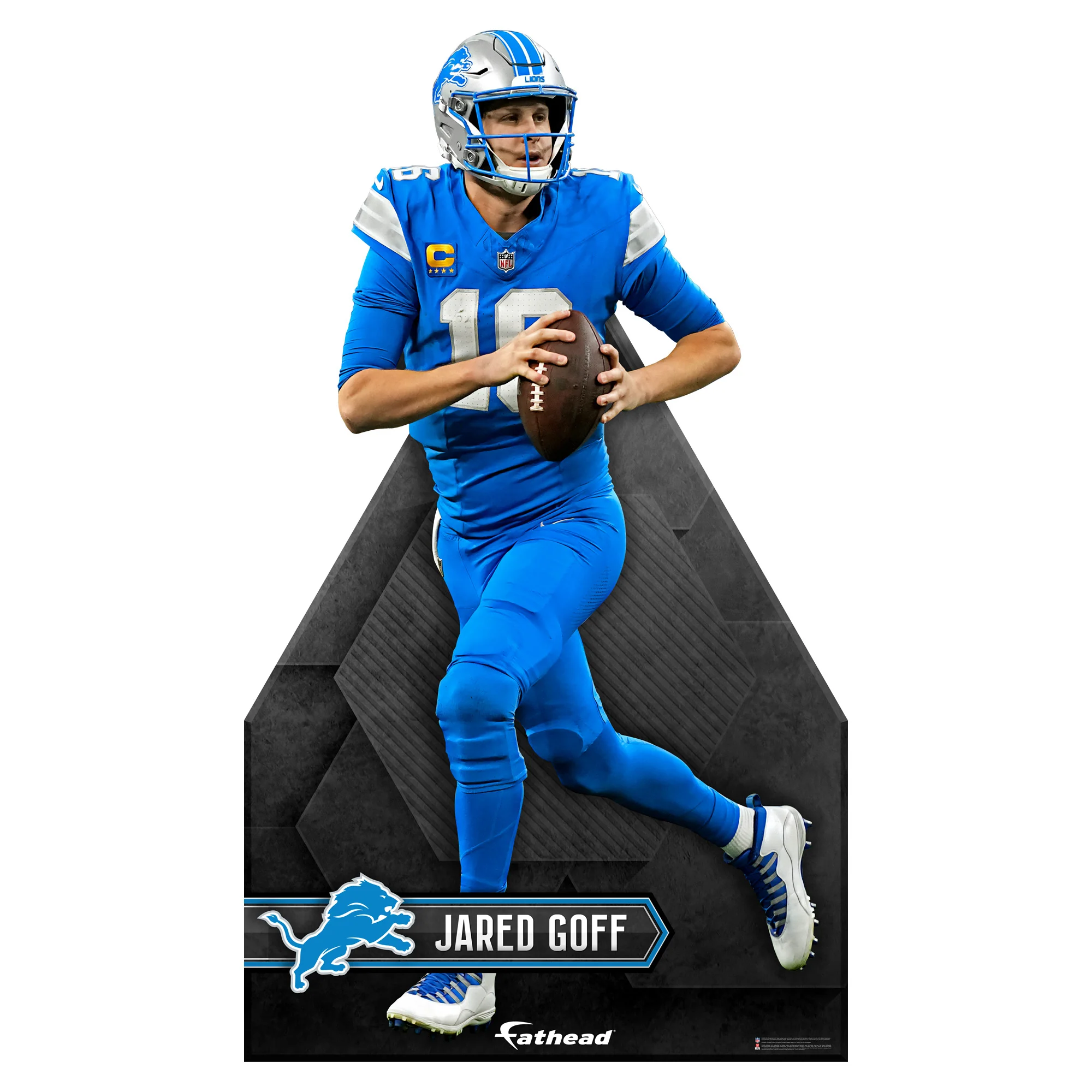 Jared Goff - Life-Size Stand Out - Official NFL - Detroit Lions - Foam Core Cutout - Image 2